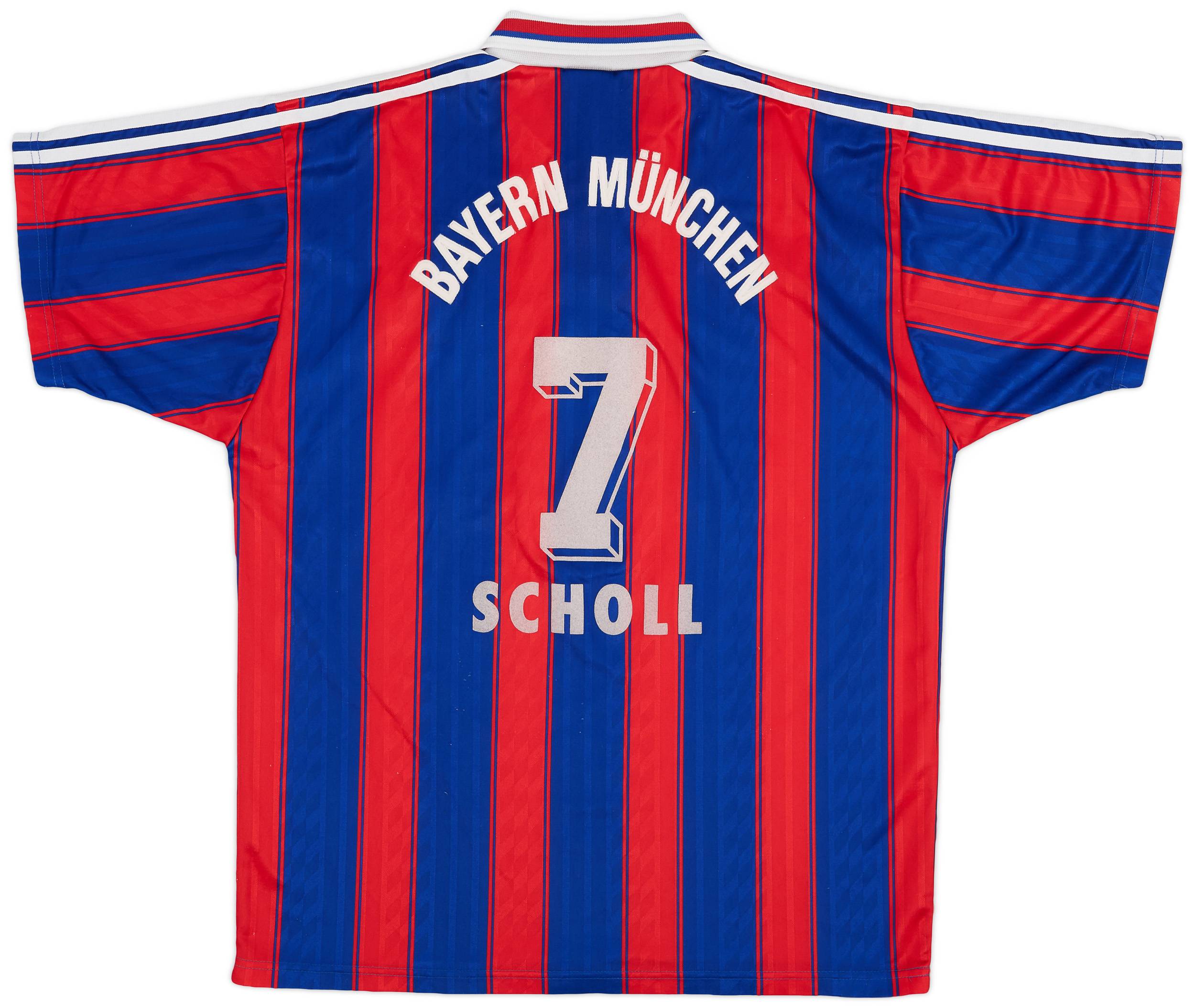 1995-97 Bayern Munich Home Shirt Scholl #7 - 7/10 - (L)