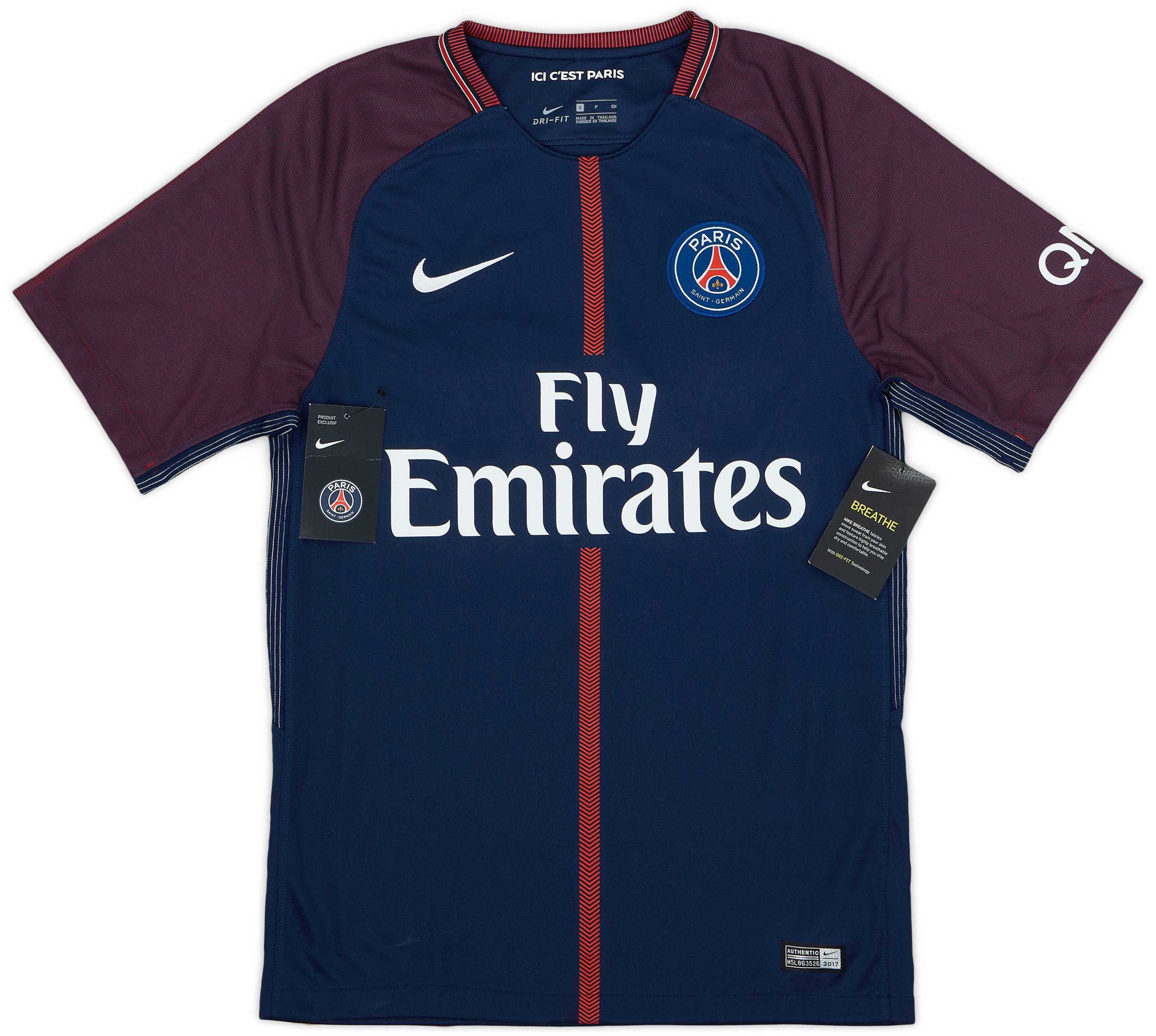 2017-18 Paris Saint-Germain Home Shirt Mbappe #29 (S)