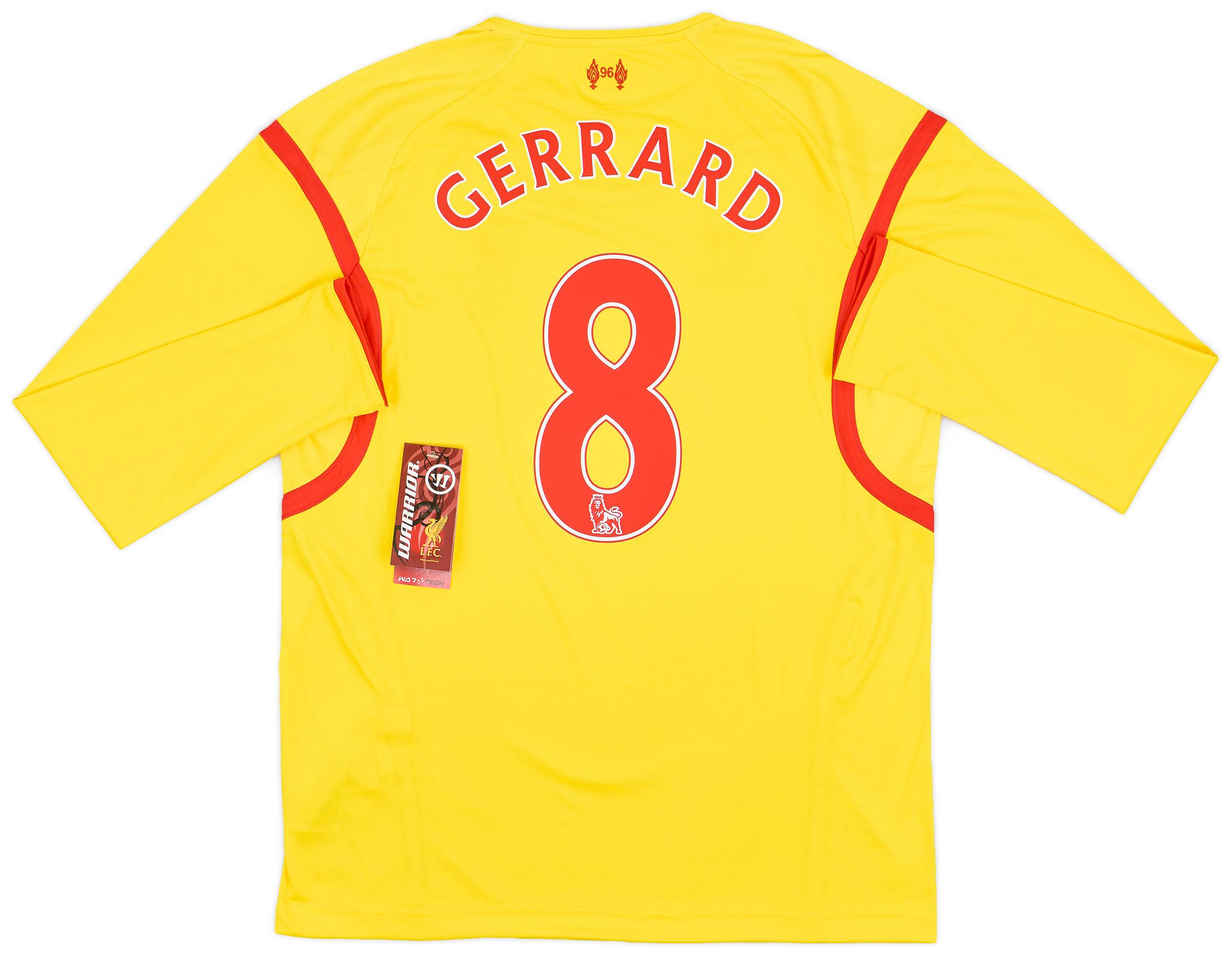 2014-15 Liverpool Away L/S Shirt Gerrard #8 (M)