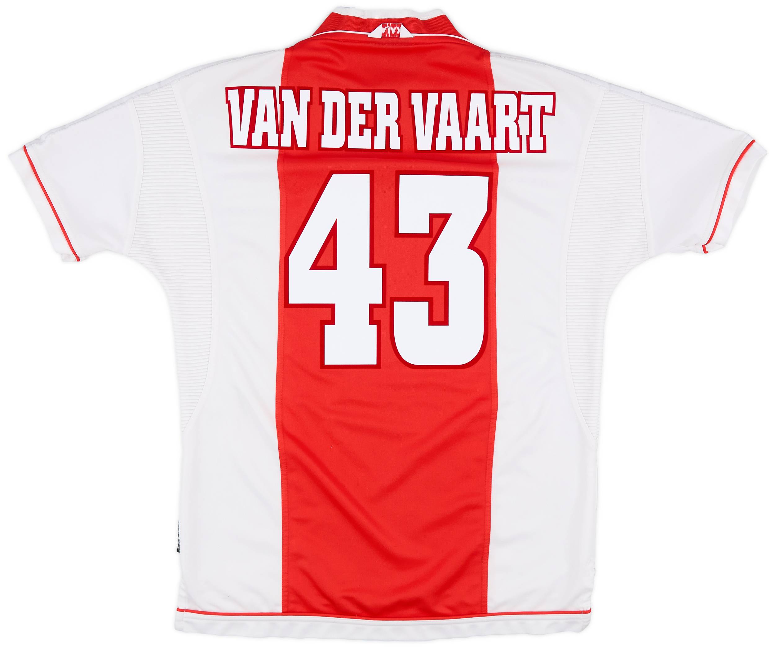 1999-00 Ajax Home Shirt Van Der Vaart #43 - 8/10 - (L)
