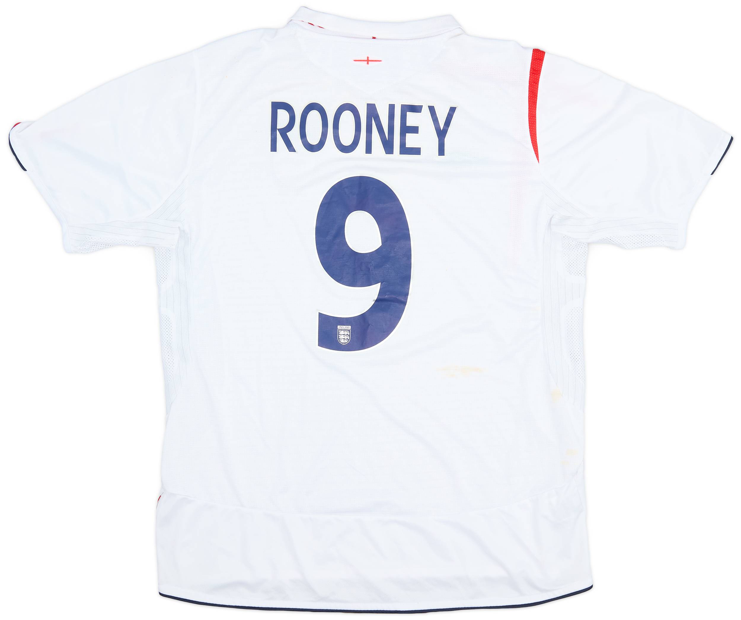 2005-07 England Home Shirt Rooney #9 - 5/10 - (L)