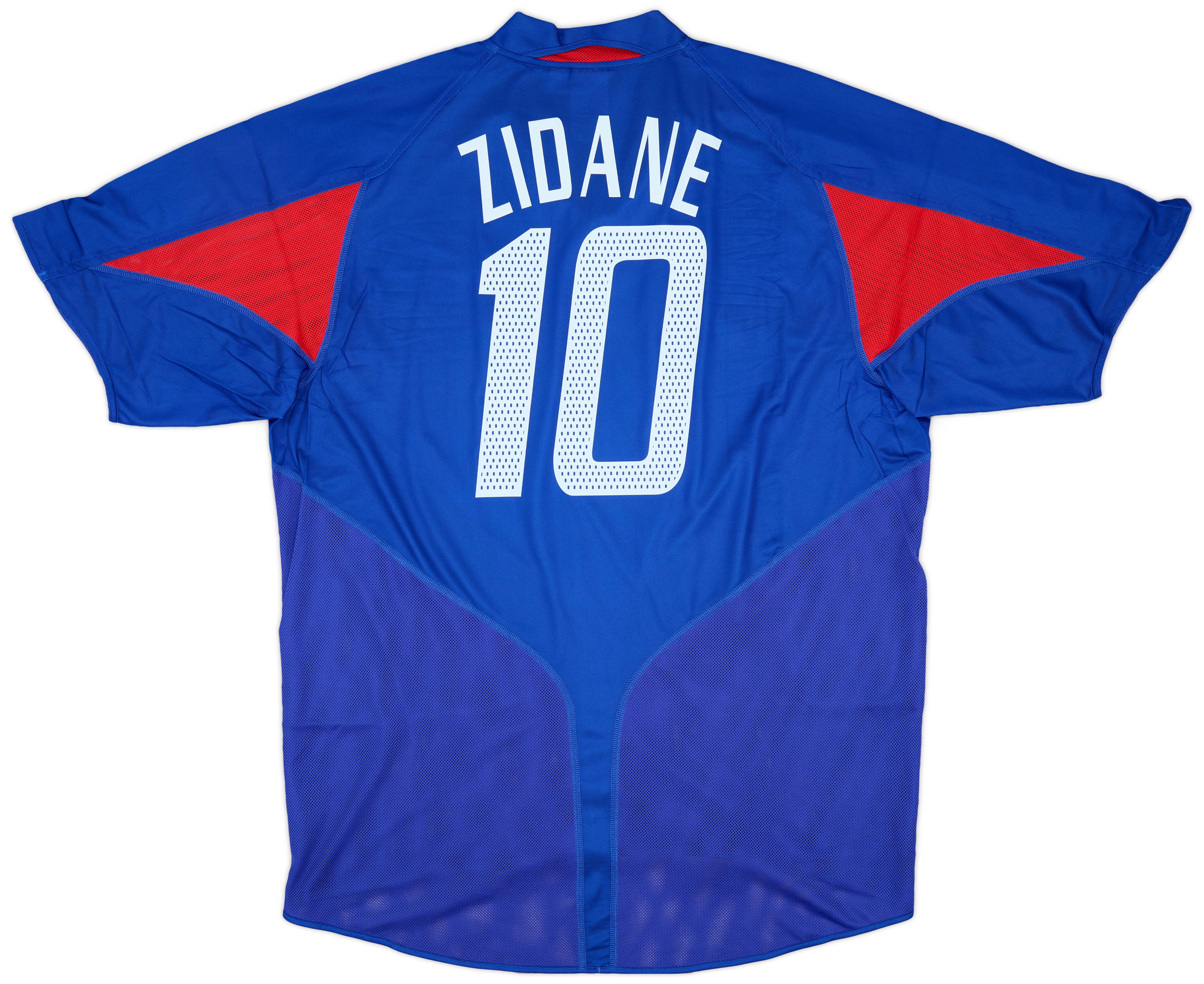 2004-06 France Home Shirt Zidane #10 (XL)