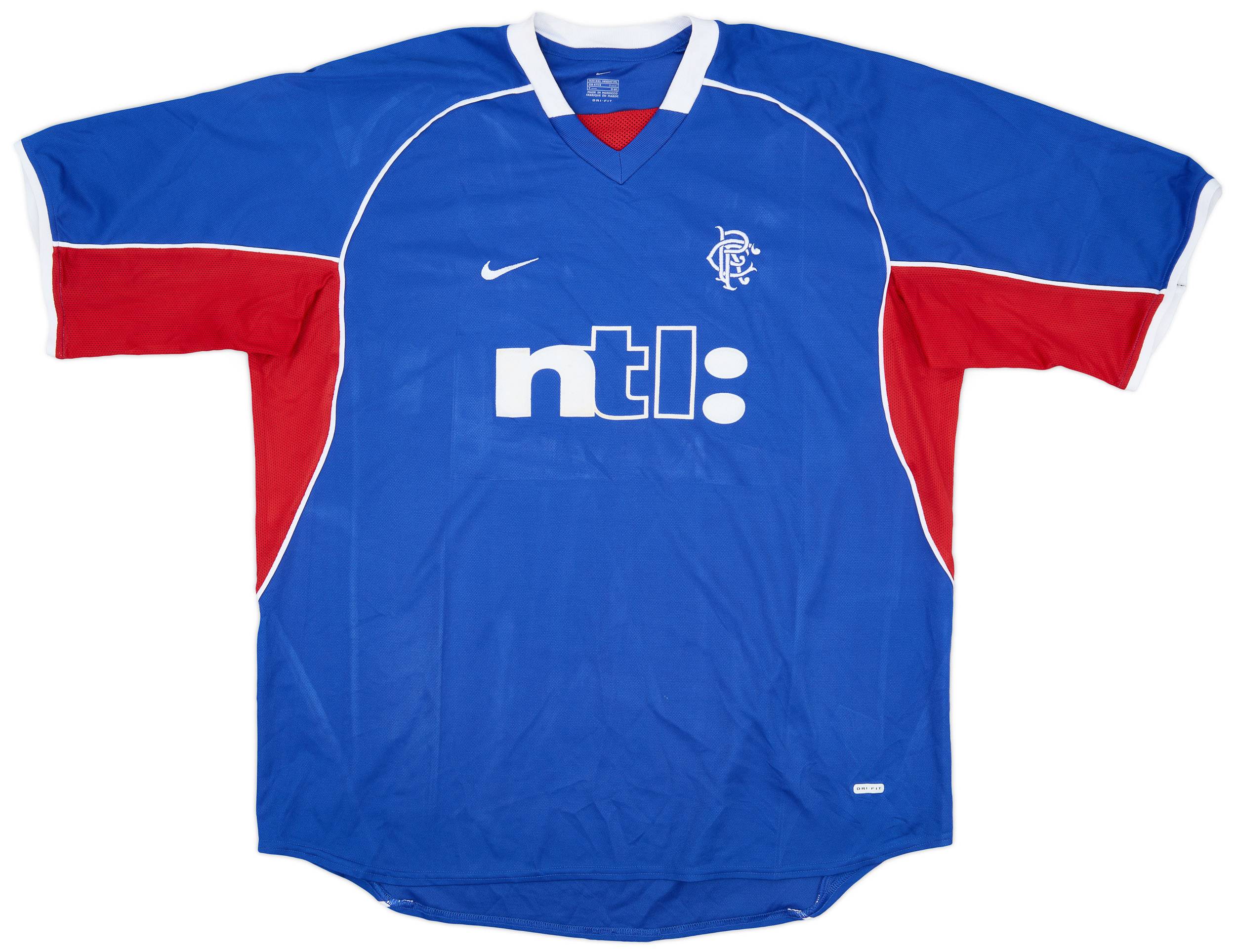 2001-02 Rangers Home Shirt - 8/10 - (XXL)