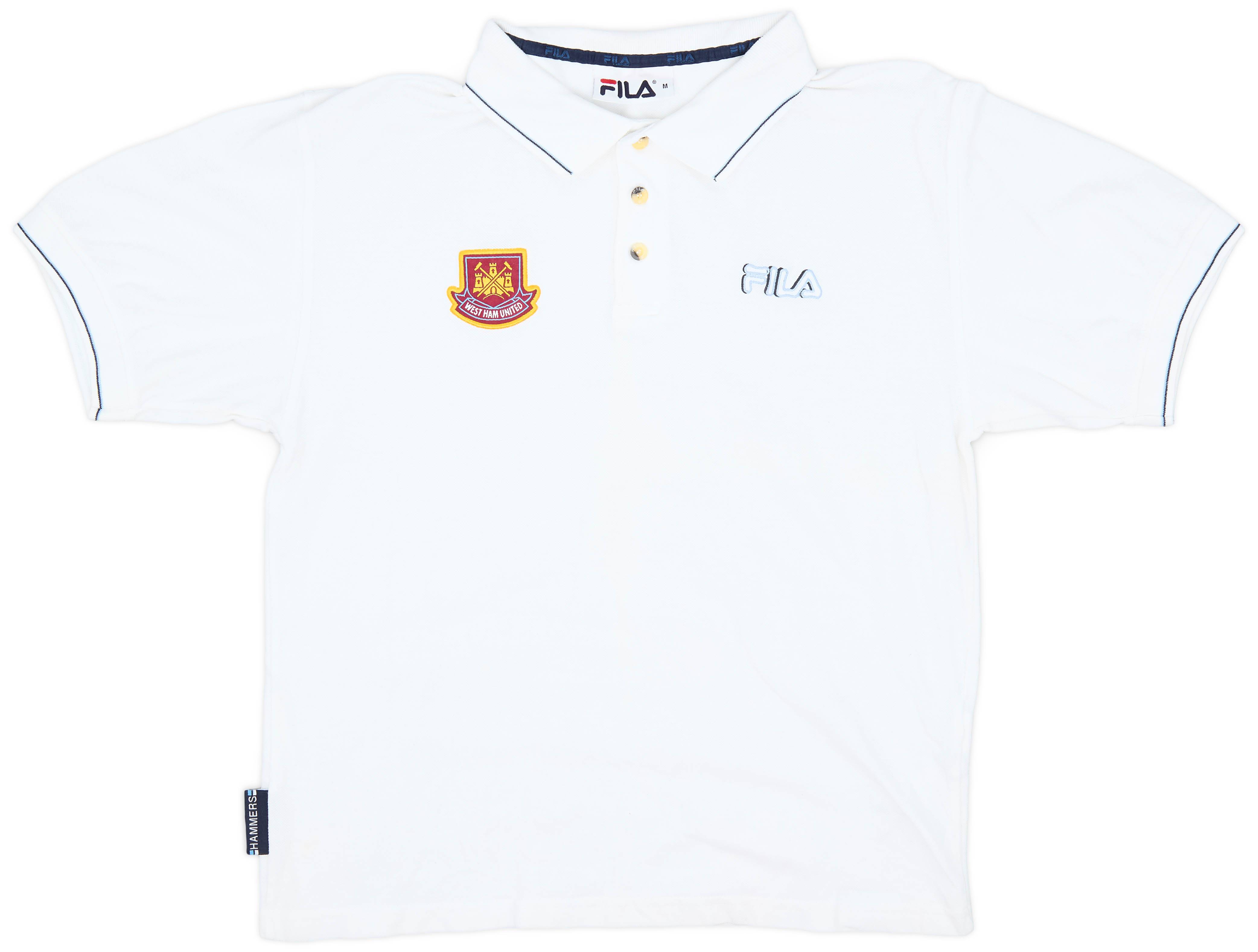 2002-03 West Ham Fila Polo shirt - 8/10 - (M)