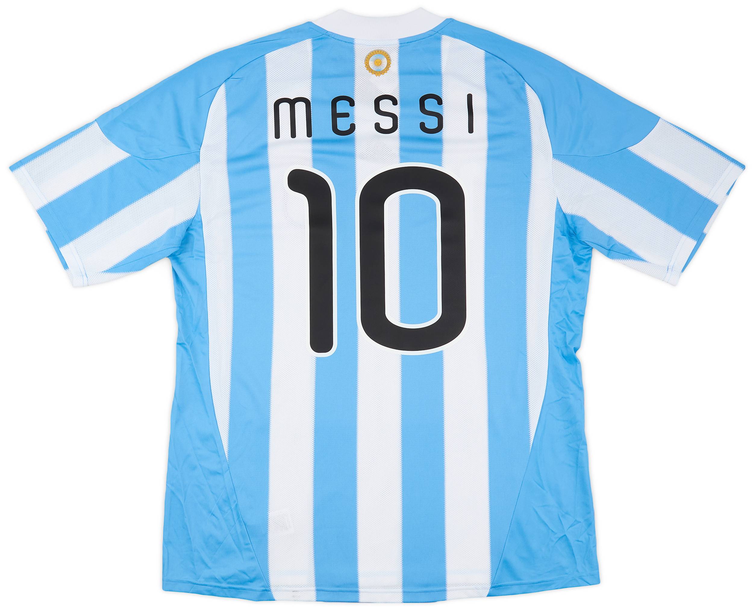 2010-11 Argentina Home Shirt Messi #10 (XL)