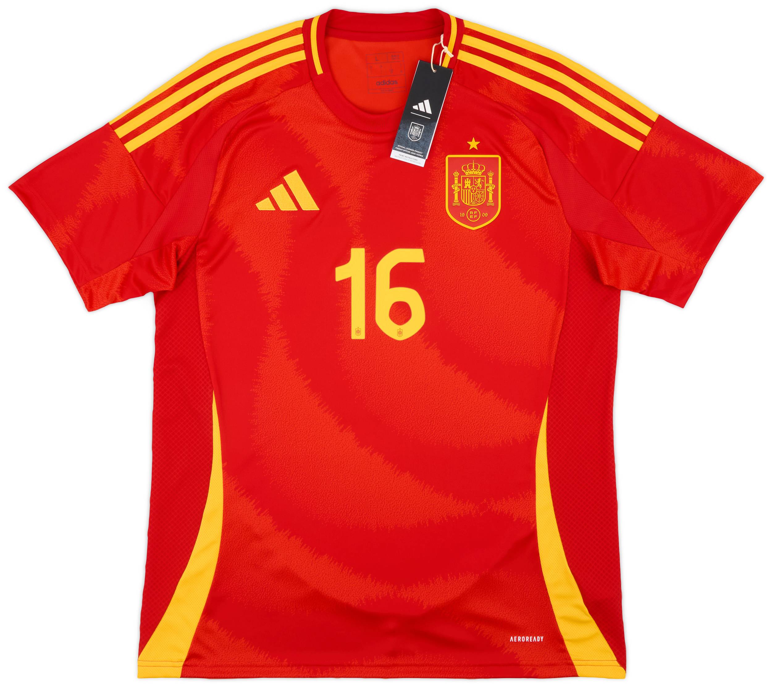 スペイン代表 RODRIGO 16番 シャツ 52106c4425dfdbf1cc28c5109def42