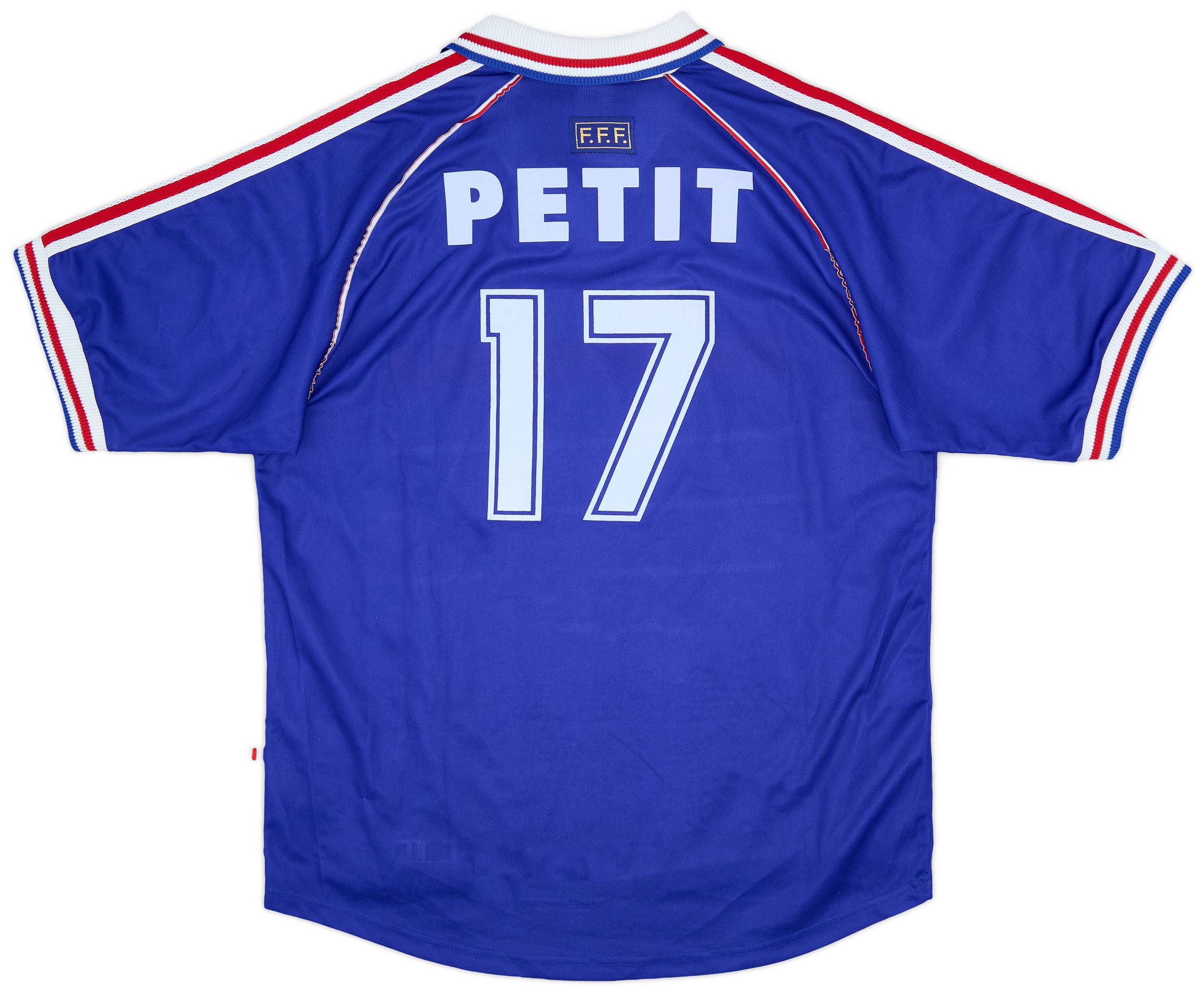 1998-00 France Home Shirt Petit #17 - 9/10 - (L)