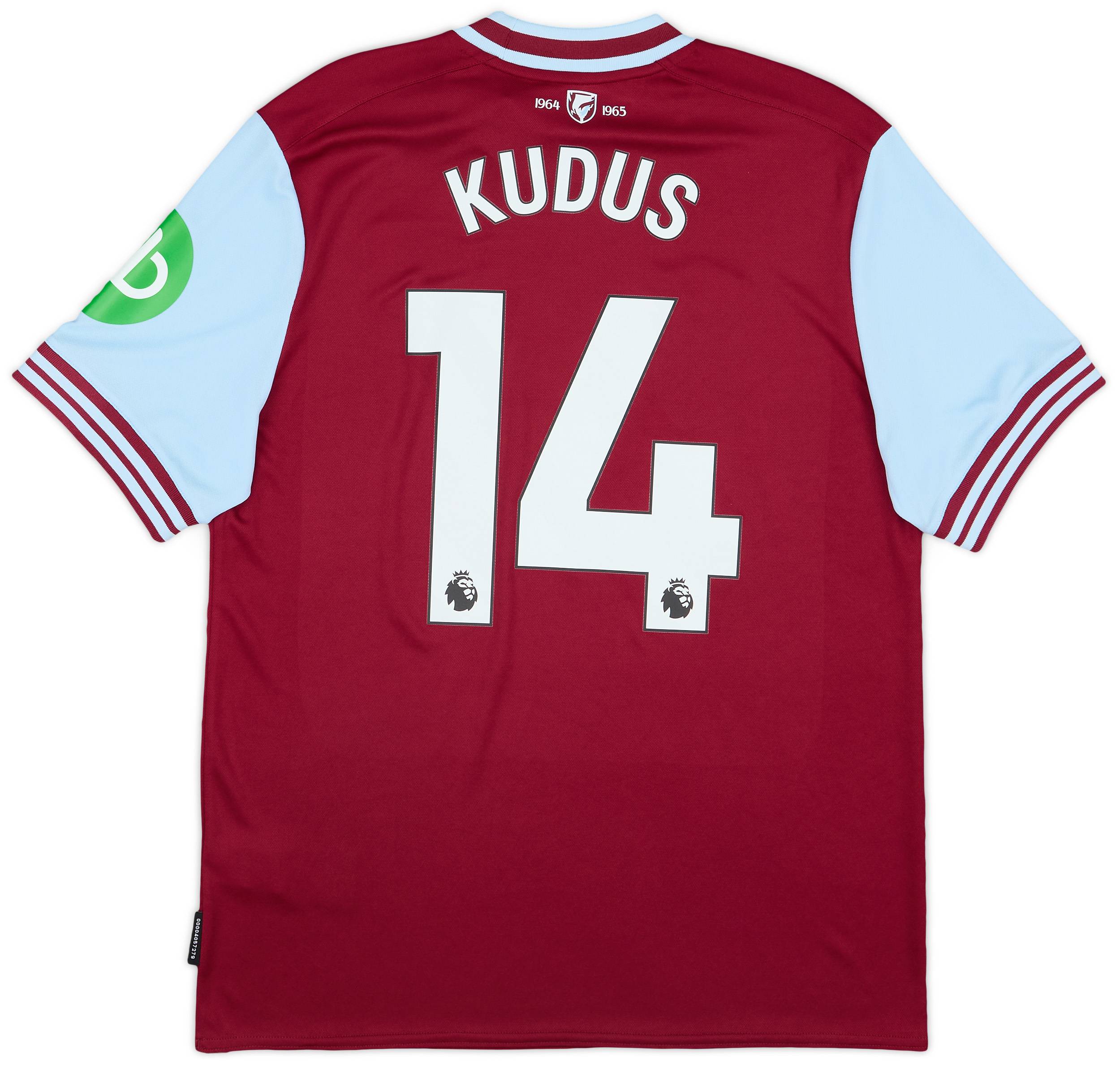 2024-25 West Ham Home Shirt Kudus #14