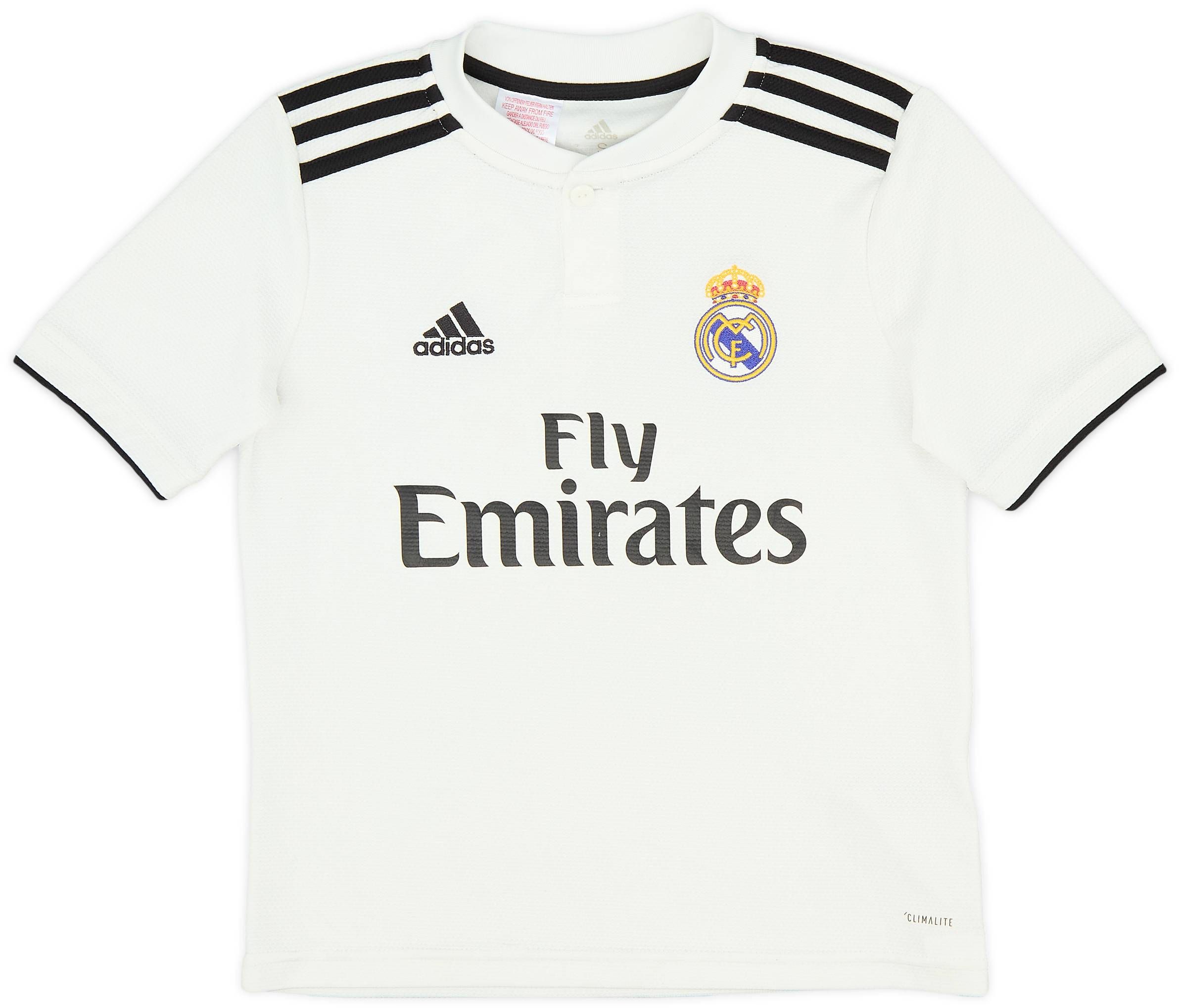 2018-19 Real Madrid Home Shirt - 8/10 - (S.Boys)