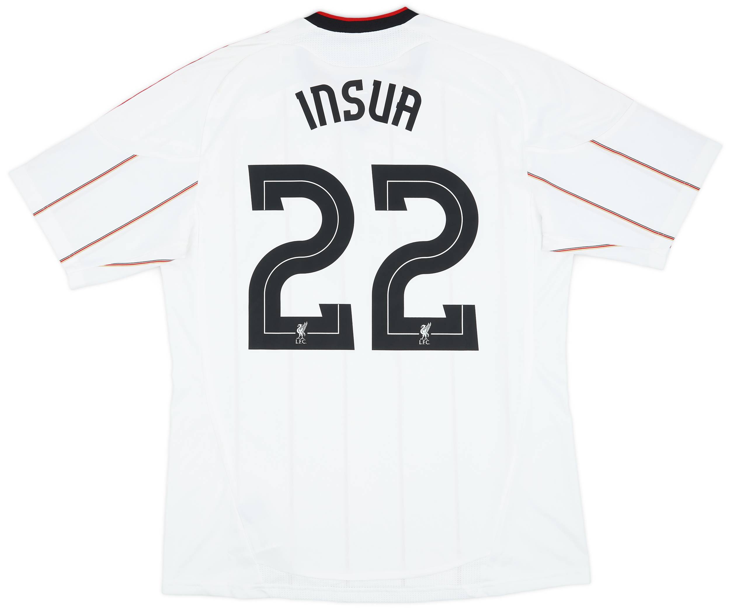 2010-11 Liverpool Away Shirt Insua #22 (L)