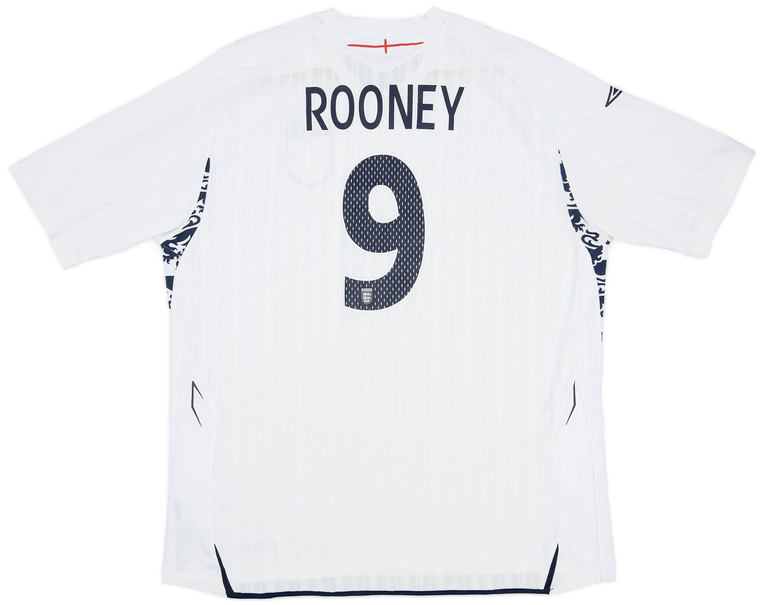 2007-09 England Home Shirt Rooney #9 - 7/10 - (3XL)