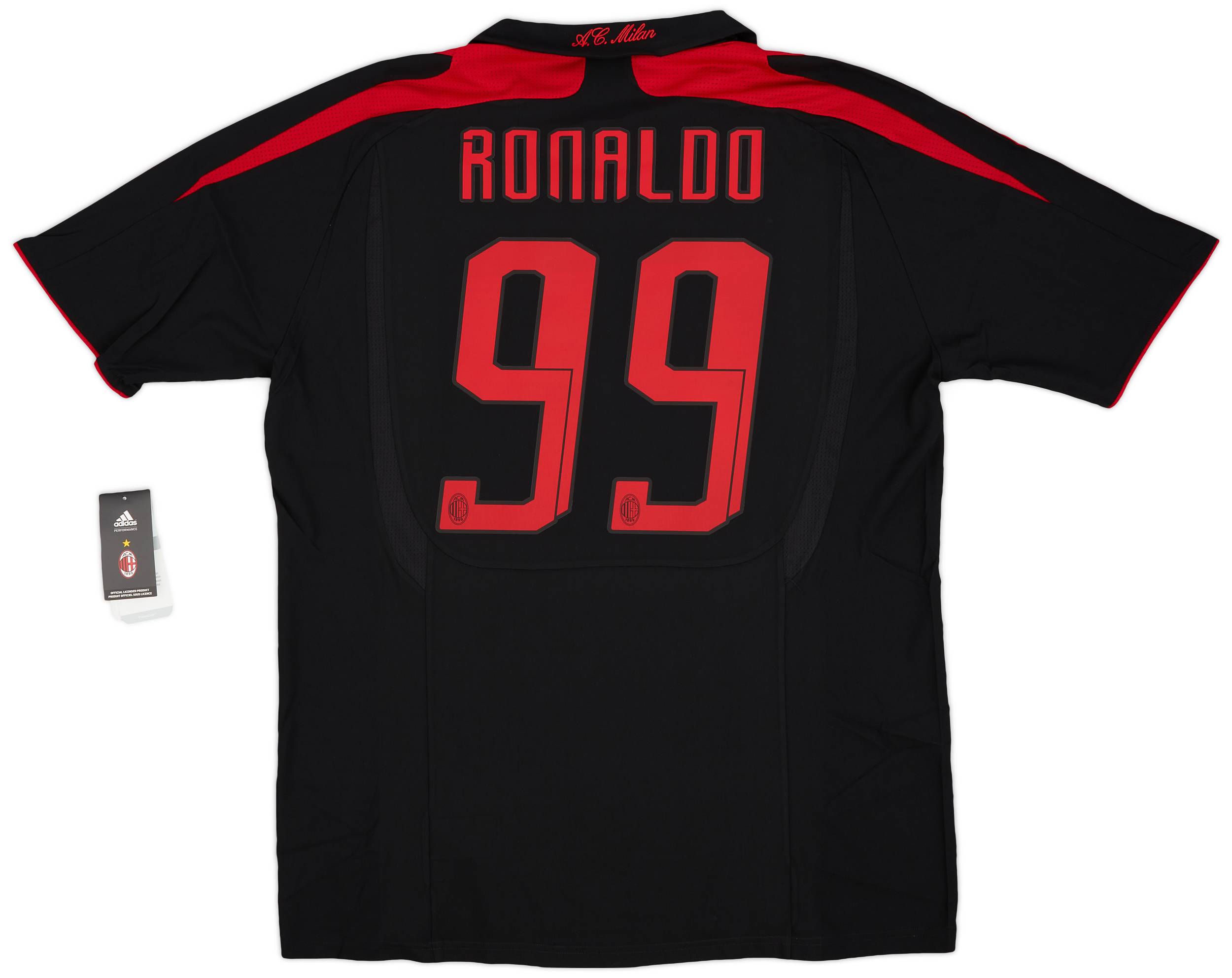 2007-08 AC Milan Third Shirt Ronaldo #99 (XL)