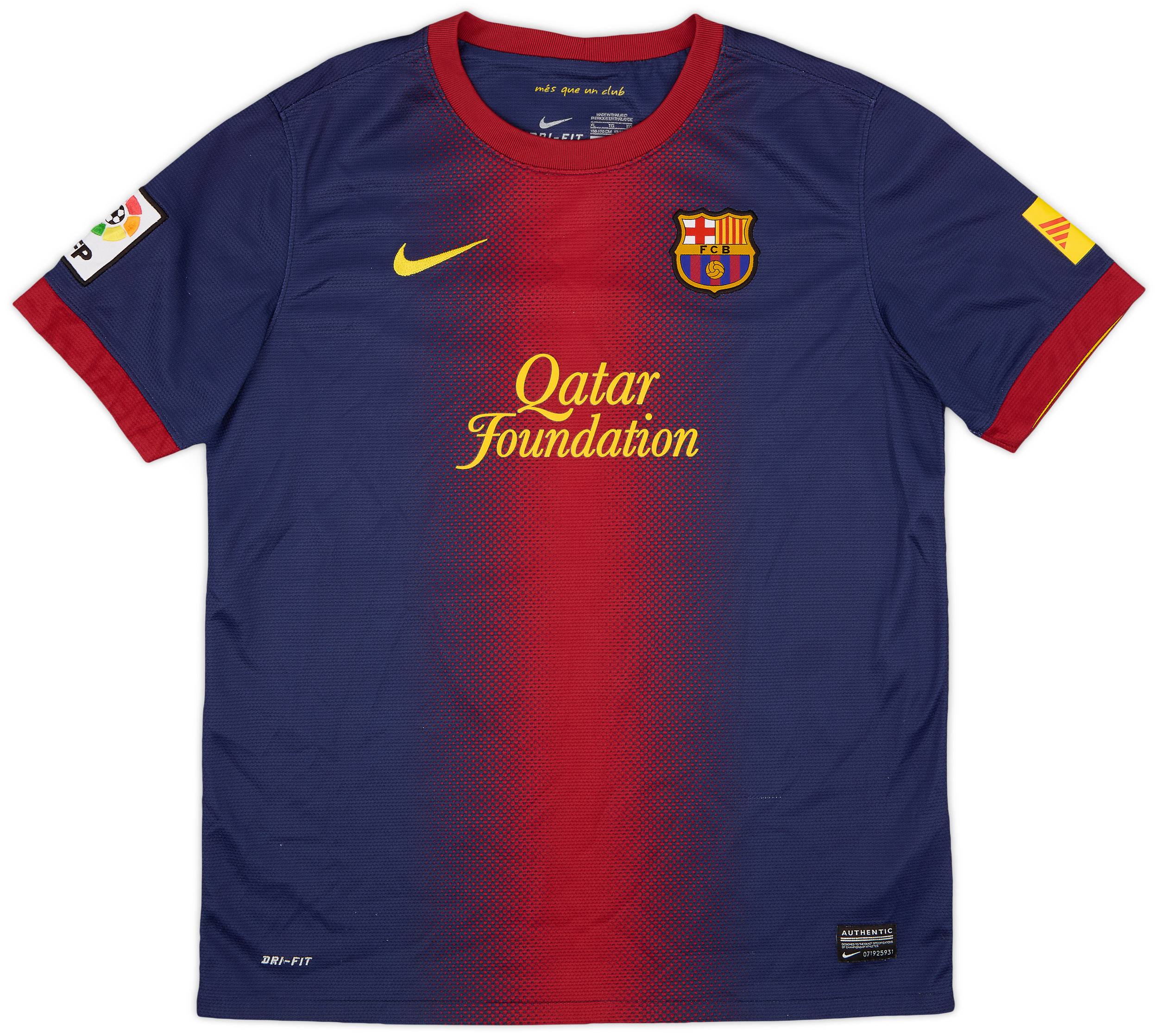 2012-13 Barcelona Home Shirt - 5/10 - (XL.Boys)