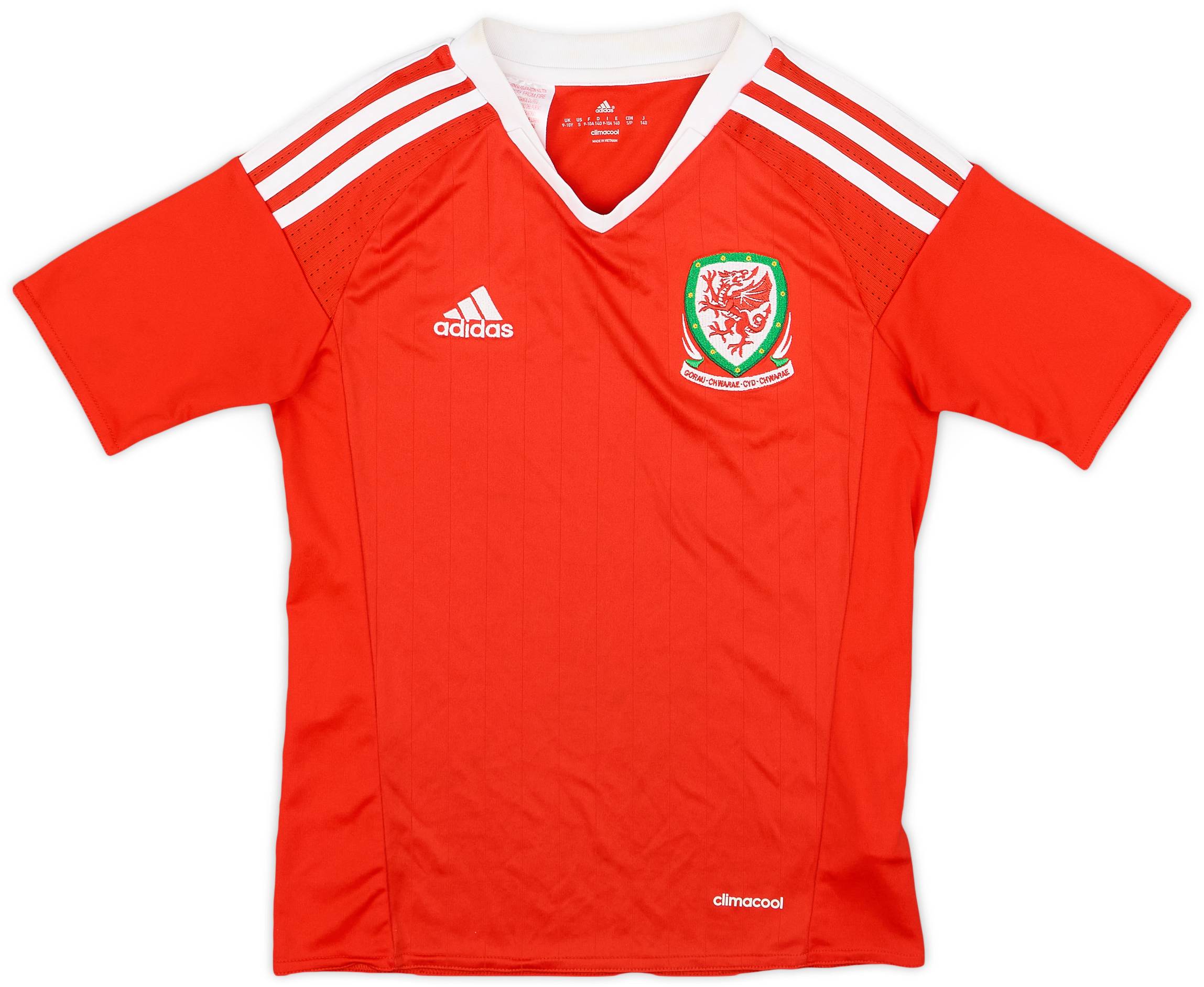 2016-17 Wales Home Shirt - 9/10 - (S.Boys)