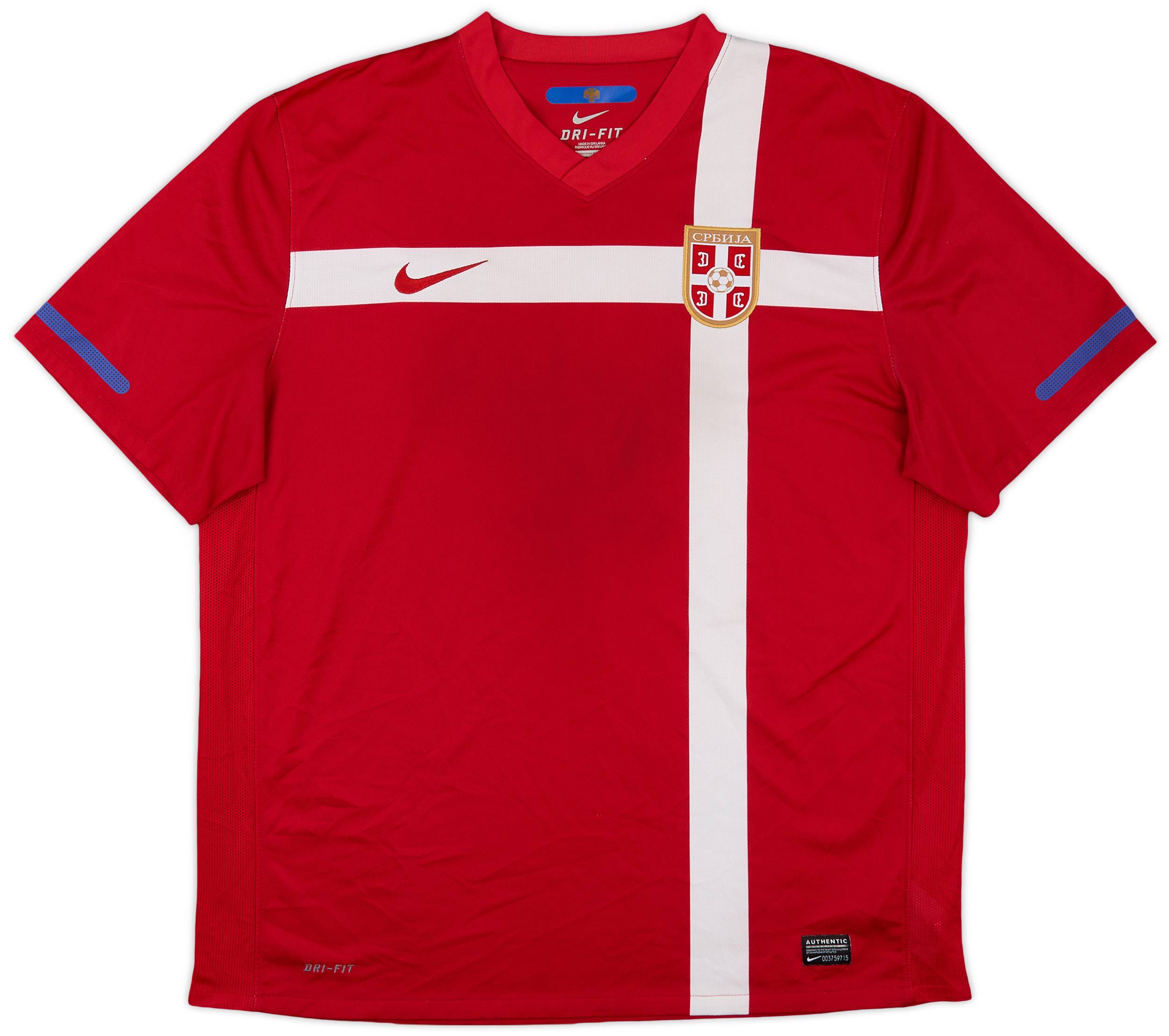 2010-11 Serbia Home Shirt - 9/10 - (XL)