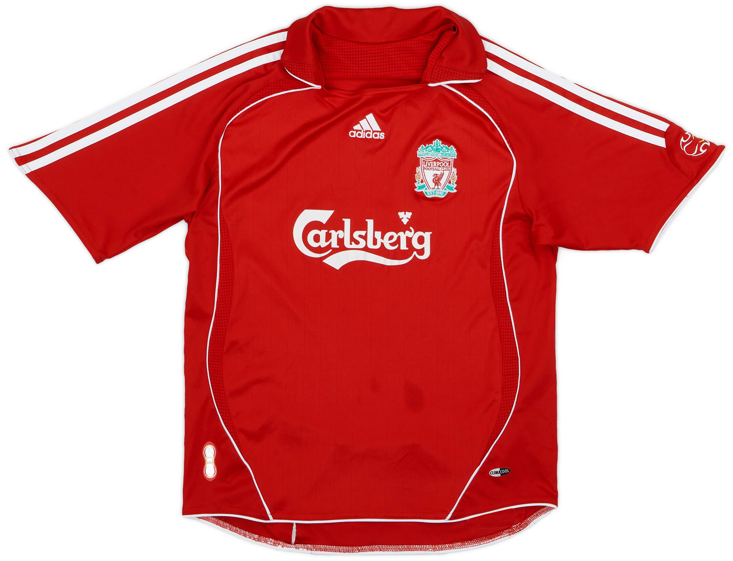 2006-08 Liverpool Home Shirt - 8/10 - (M.Boys)