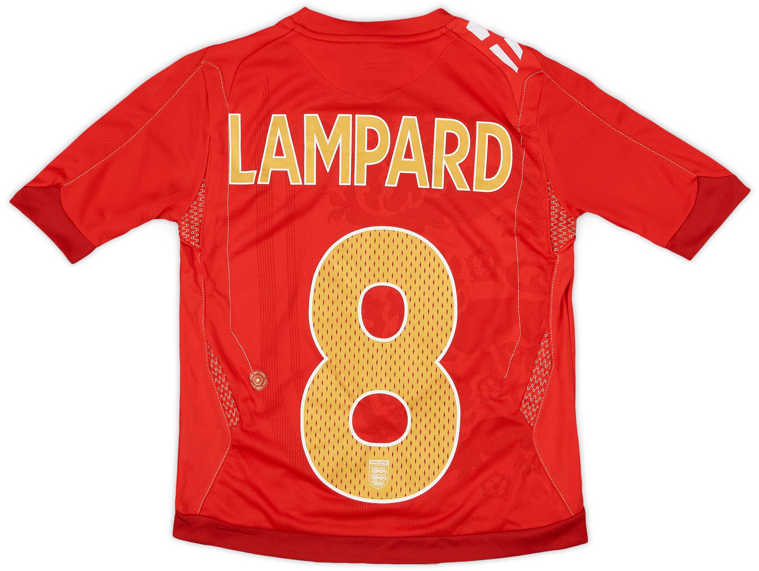 2006-08 England Away Shirt Lampard #8 (6-7 Years)