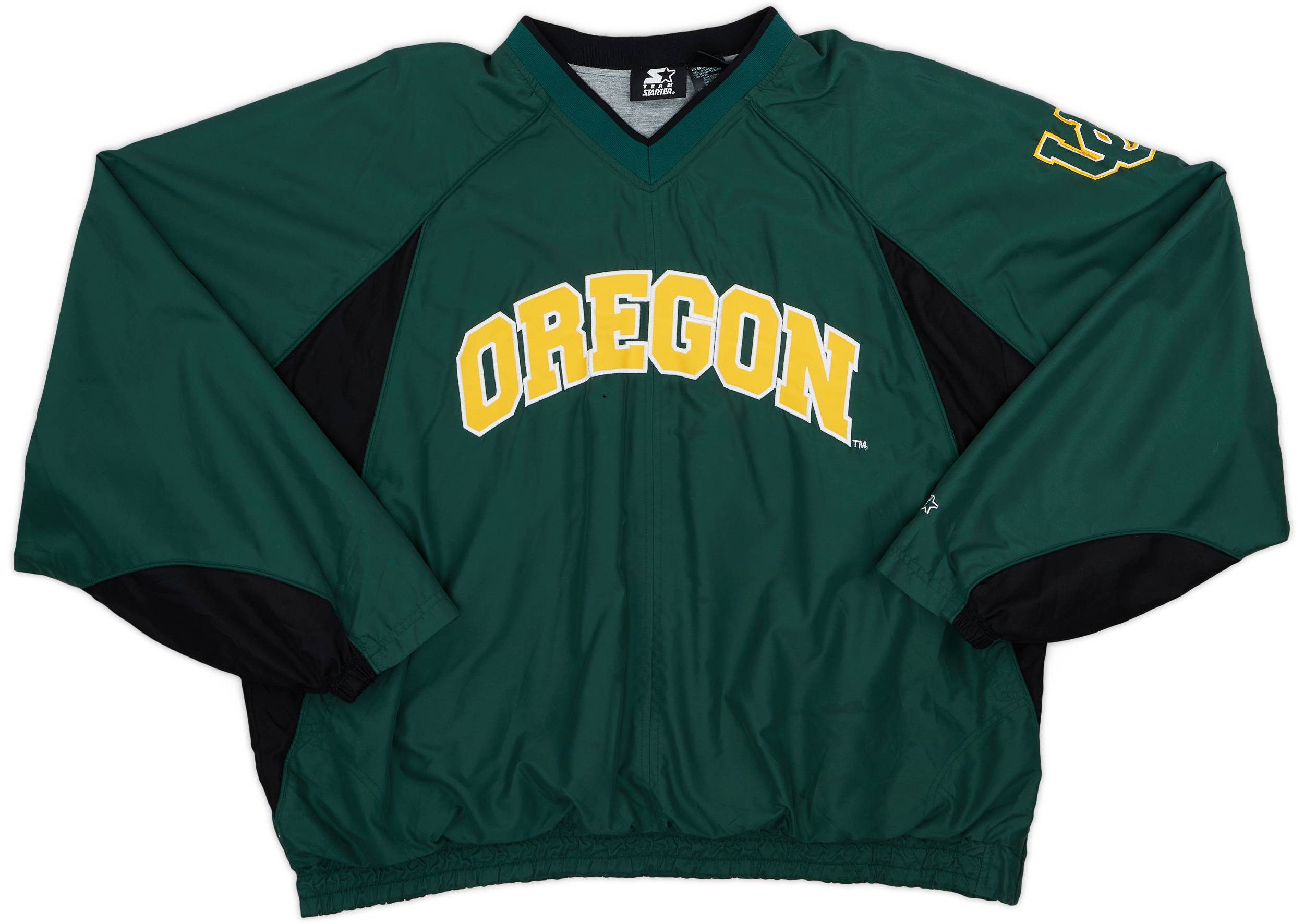 1990s Oregon Ducks Starter Pullover Windbreaker Jacket 6 10 XXL