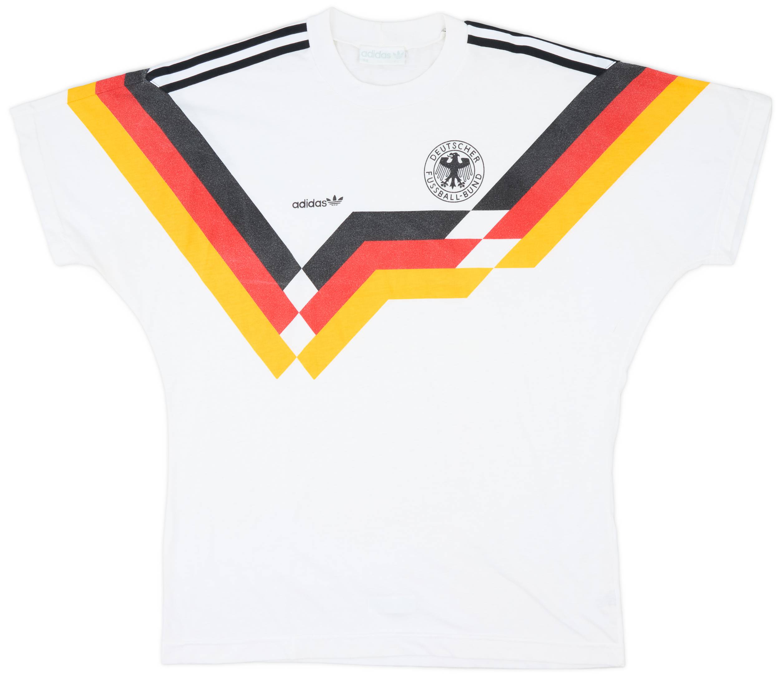 1990 92 Germany adidas Cotton Tee 7 10 L XL