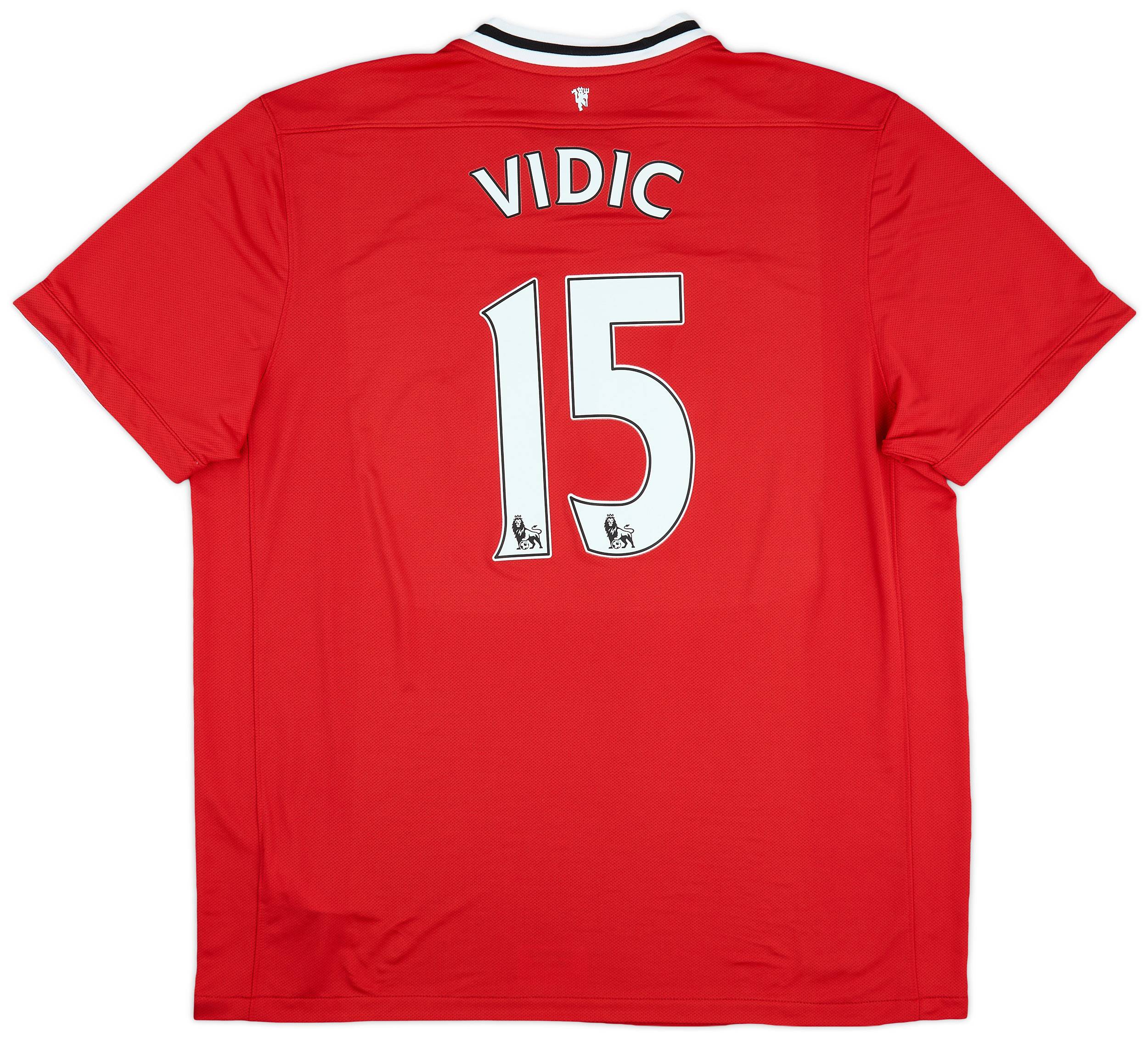 2011-12 Manchester United Home Shirt Vidic #15 - 8/10 - (XXL)