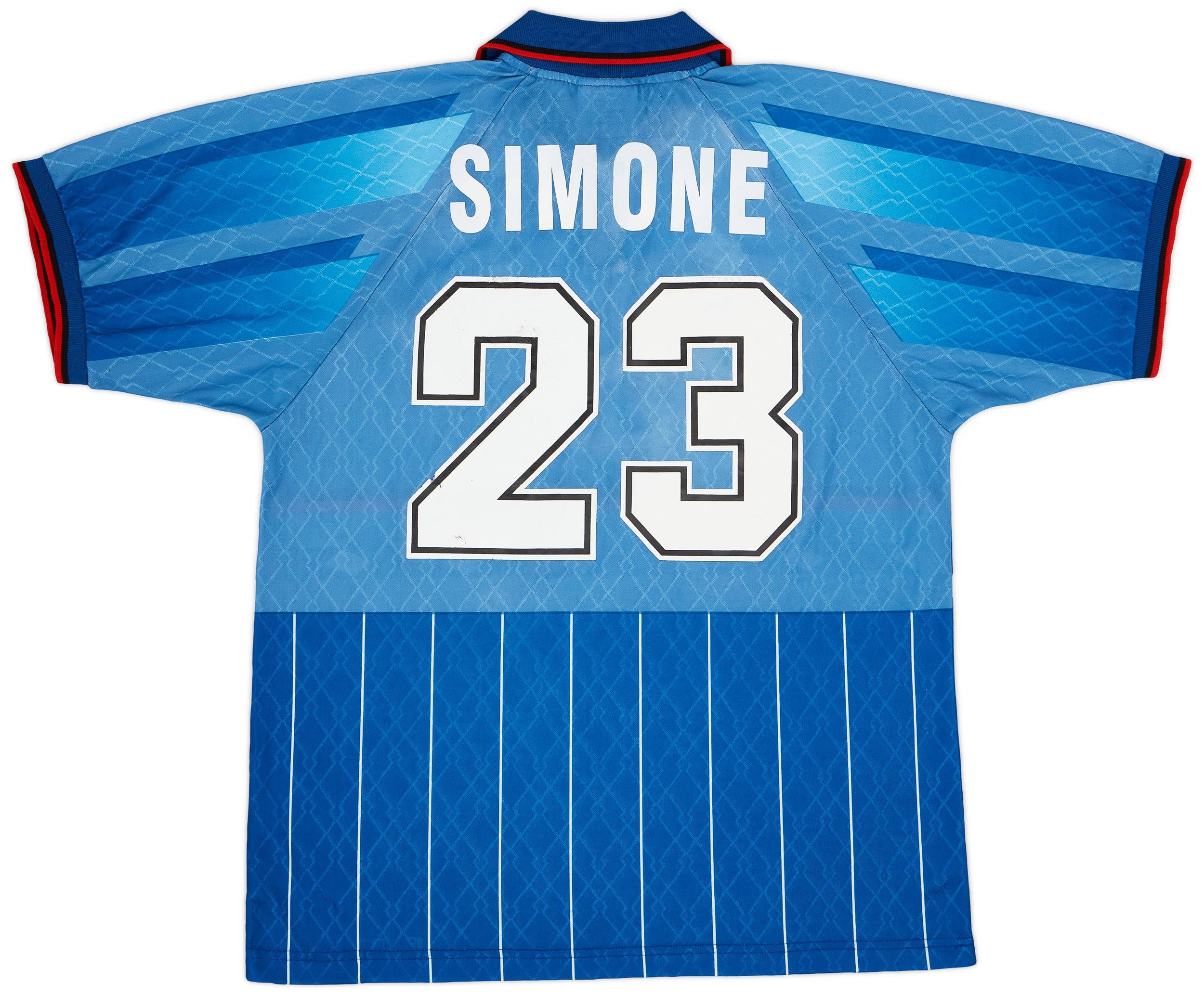 1995-96 AC Milan Fourth Shirt Simone #23 - 6/10 - (XL)
