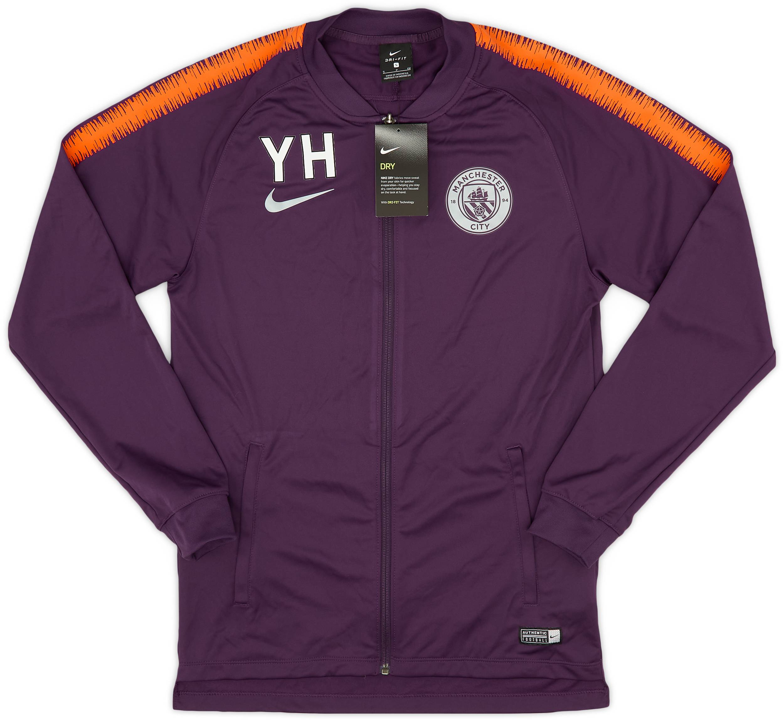2018 19 Manchester City Staff Issue Nike Track Jacket YH S