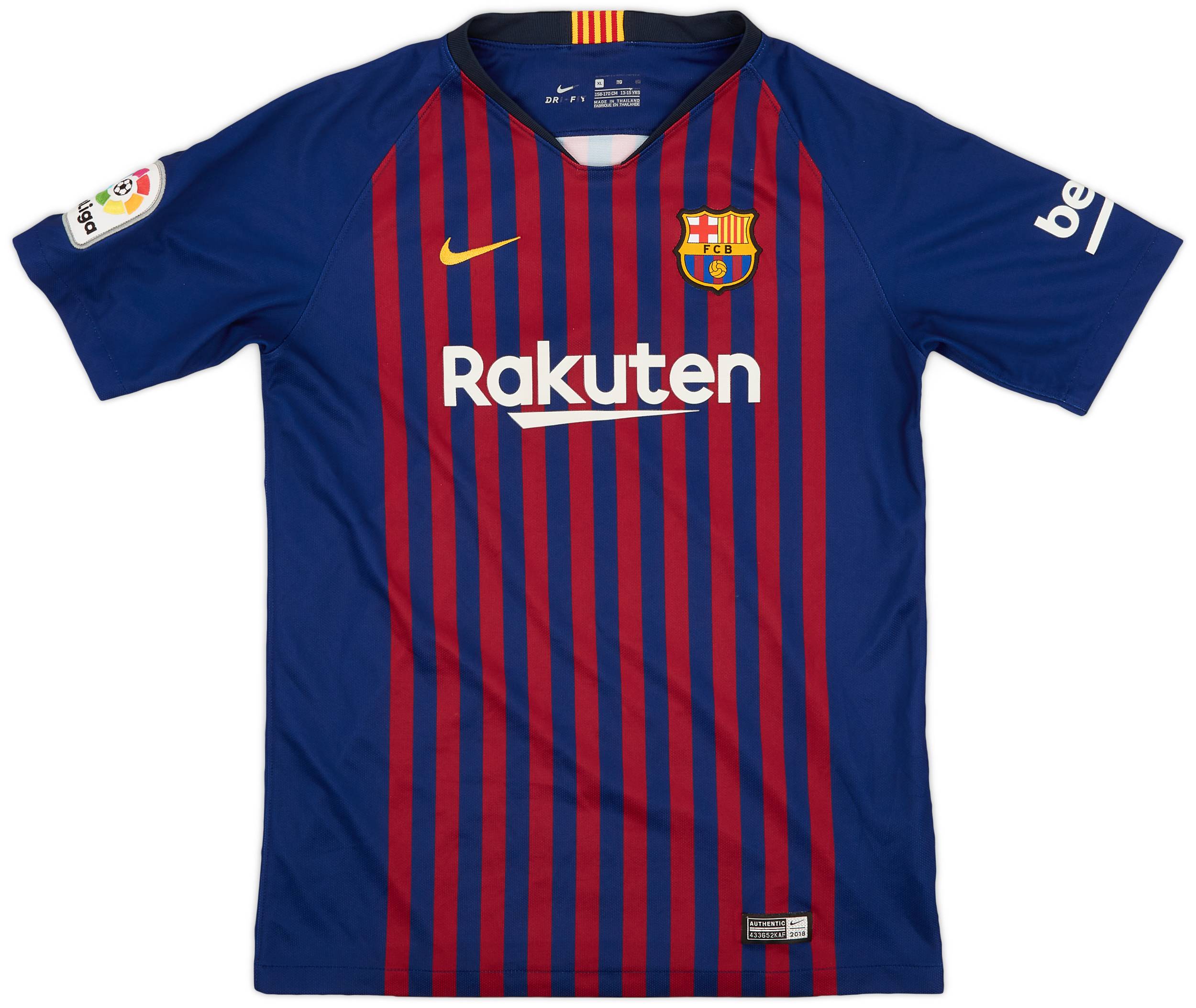 2018-19 Barcelona Home Shirt - 7/10 - (XL.Boys)