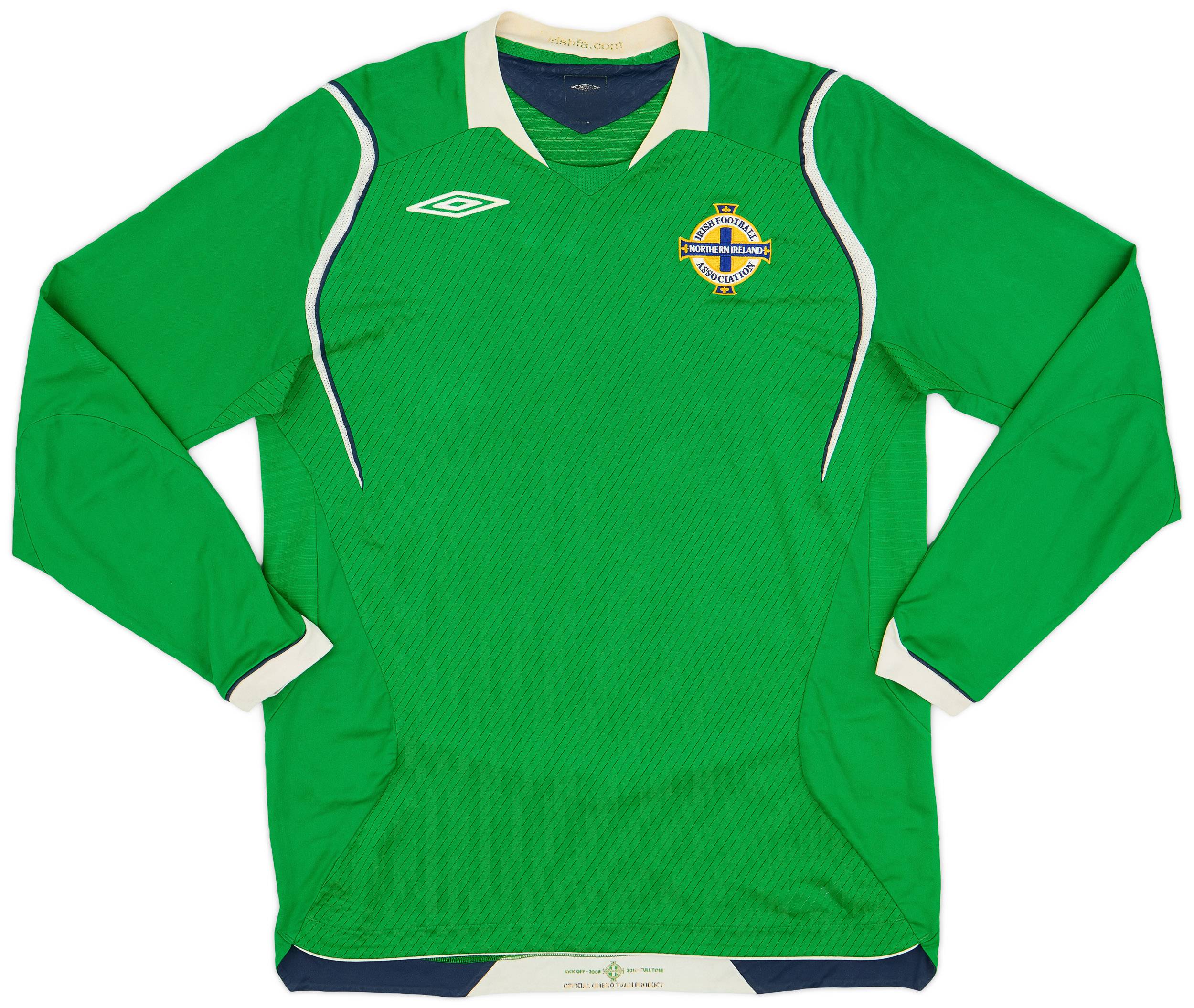 2008-10 Northern Ireland Home L/S Shirt - 7/10 - (M)