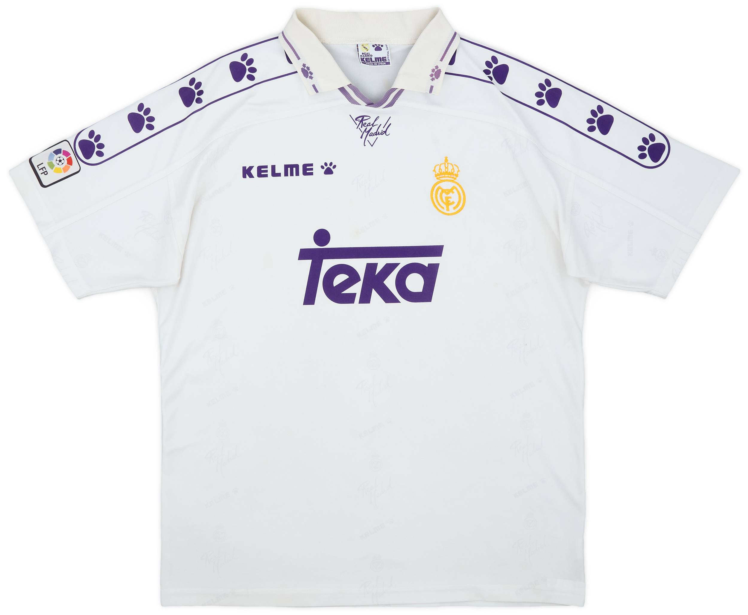 1994-96 Real Madrid Home Shirt - 8/10 - (XL)