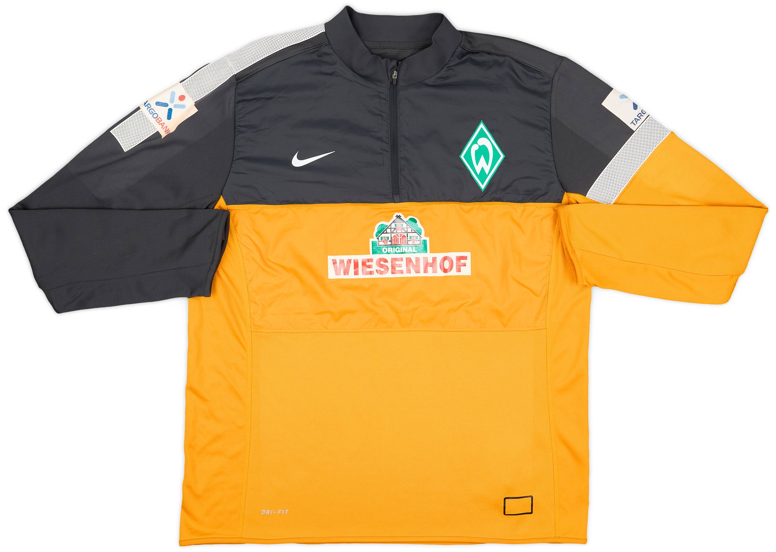 2012-13 Werder Bremen Nike Player Issue 1/4 Zip Drill Top - 8/10 - (XL)