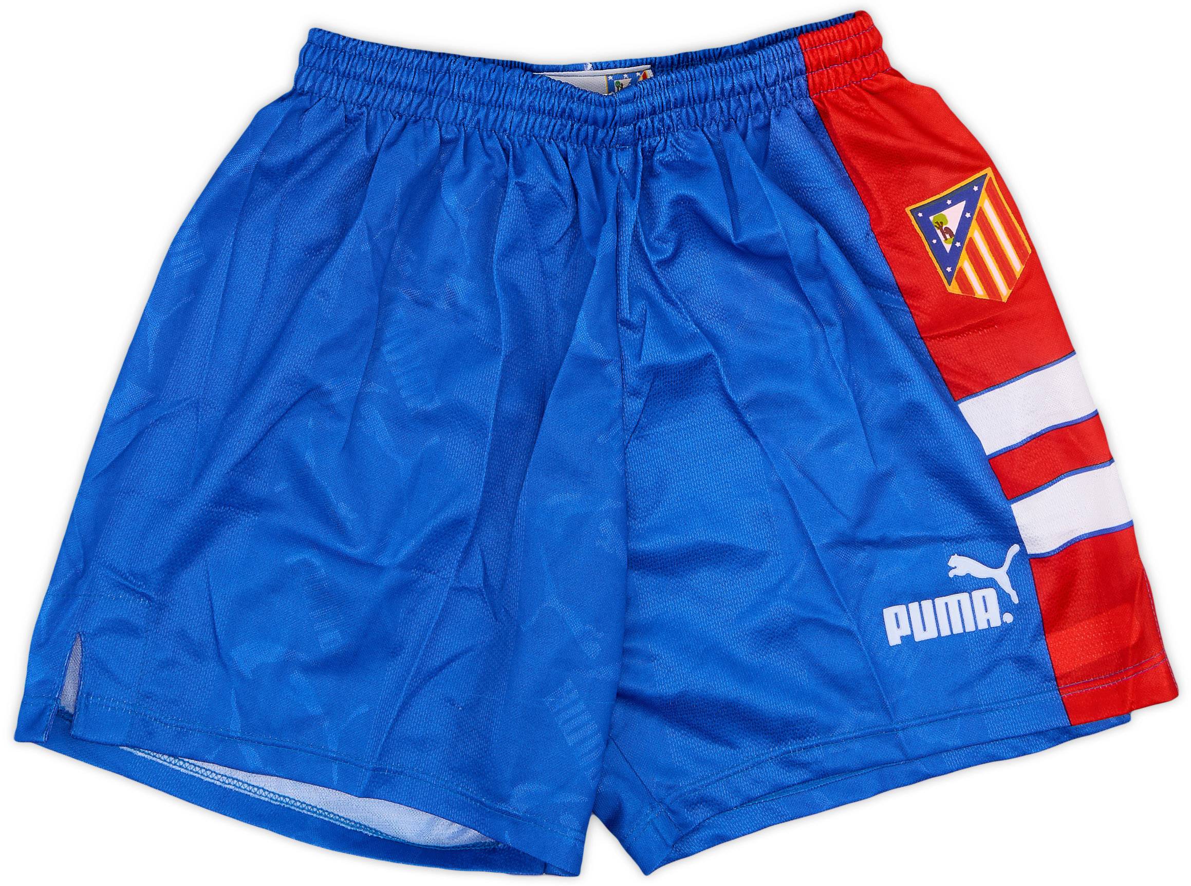 1995-96 Atletico Madrid Home Shorts - 8/10 - (L)