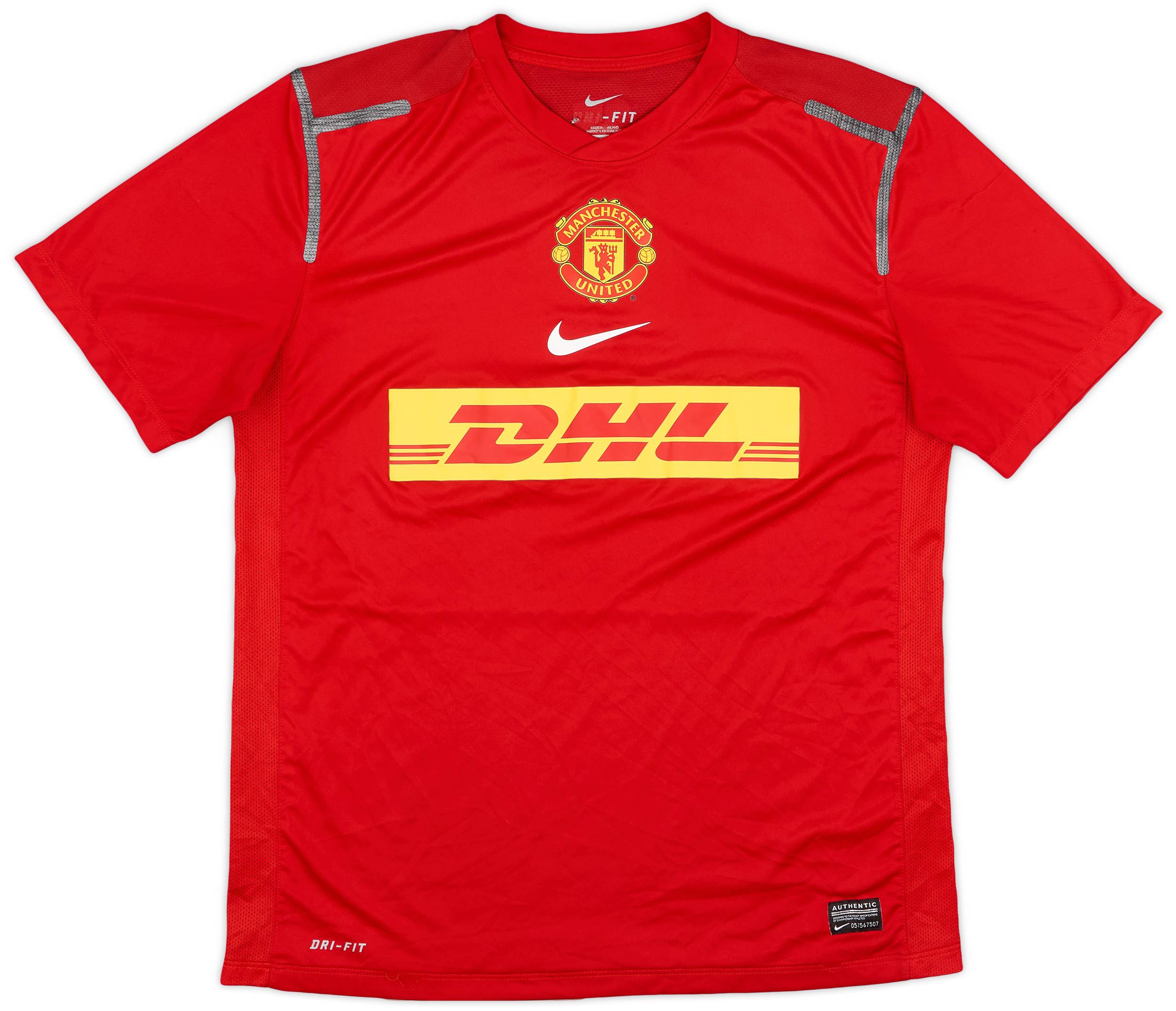 2012-13 Manchester United Player Issue Nike Training Shirt - 8/10 - (M)