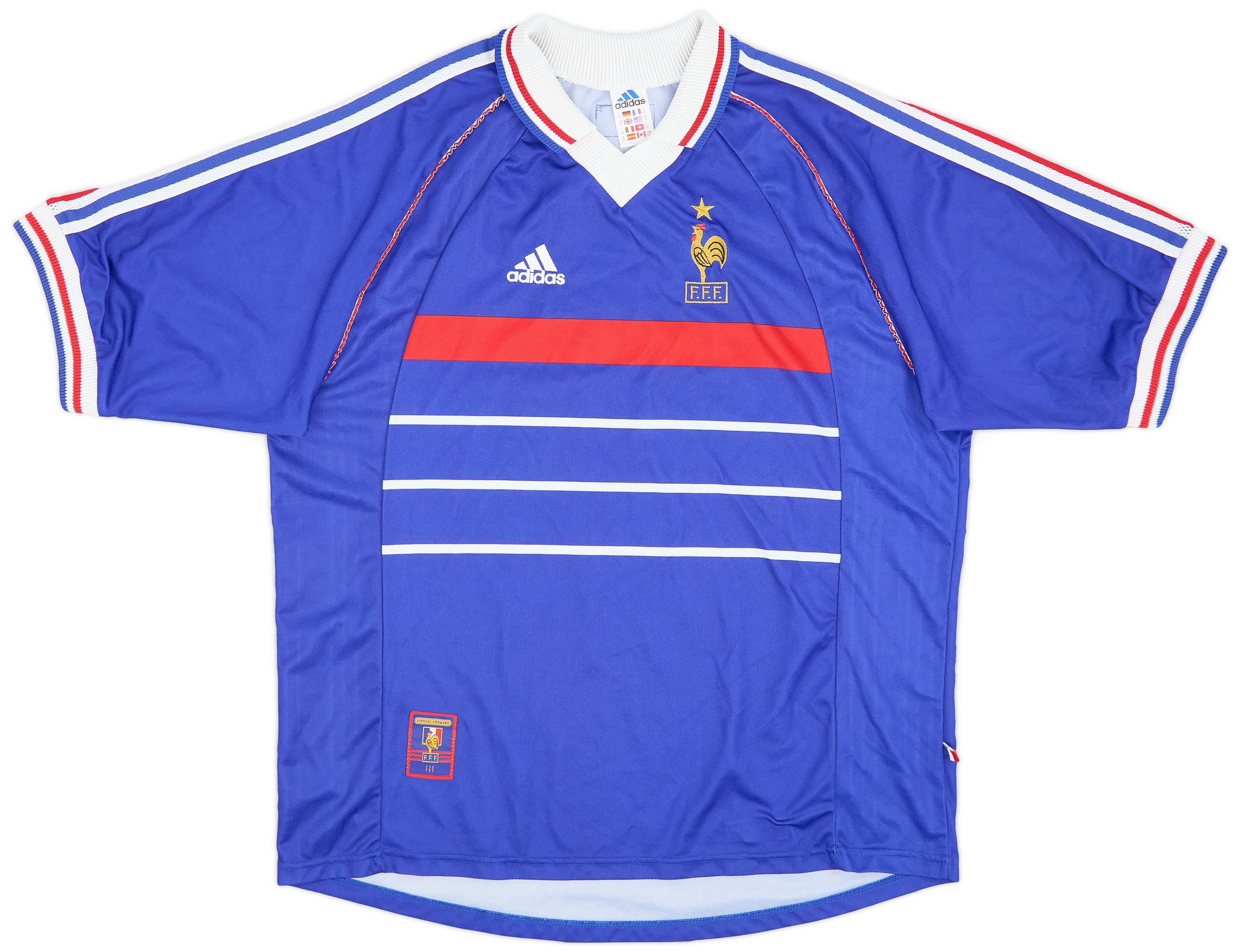1998-00 France Home Shirt - 9/10 - (XL)