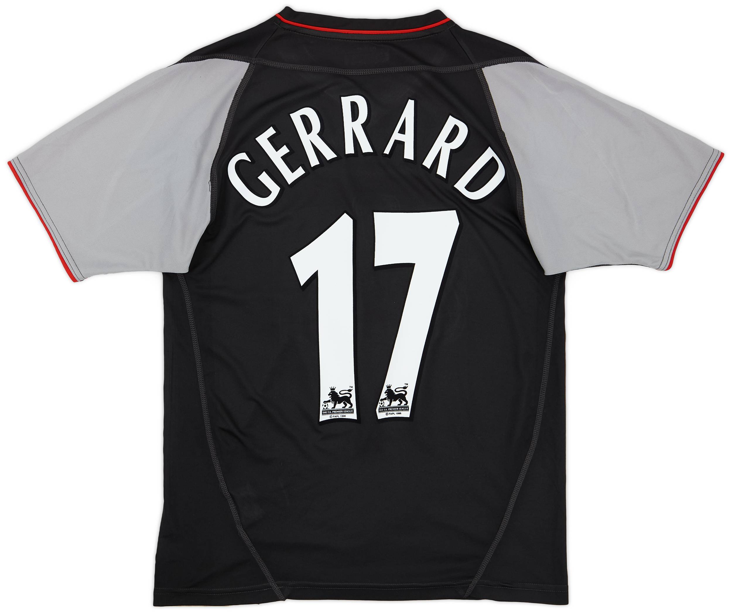 2002-04 Liverpool Away Shirt Gerrard #17 - 8/10 - (S)