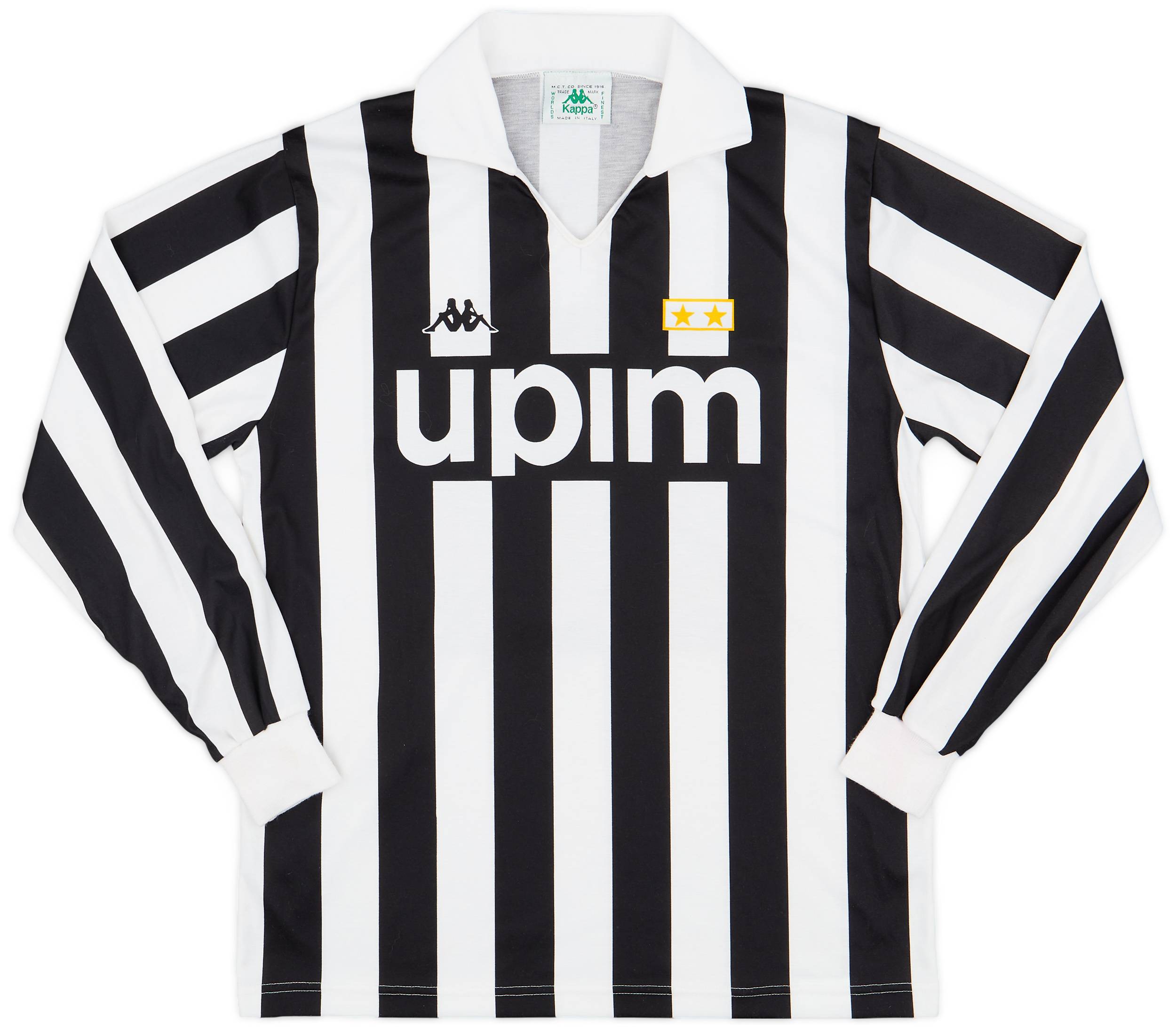 1989-90 Juventus Basic Home L/S Shirt #11 - 7/10 - (L)