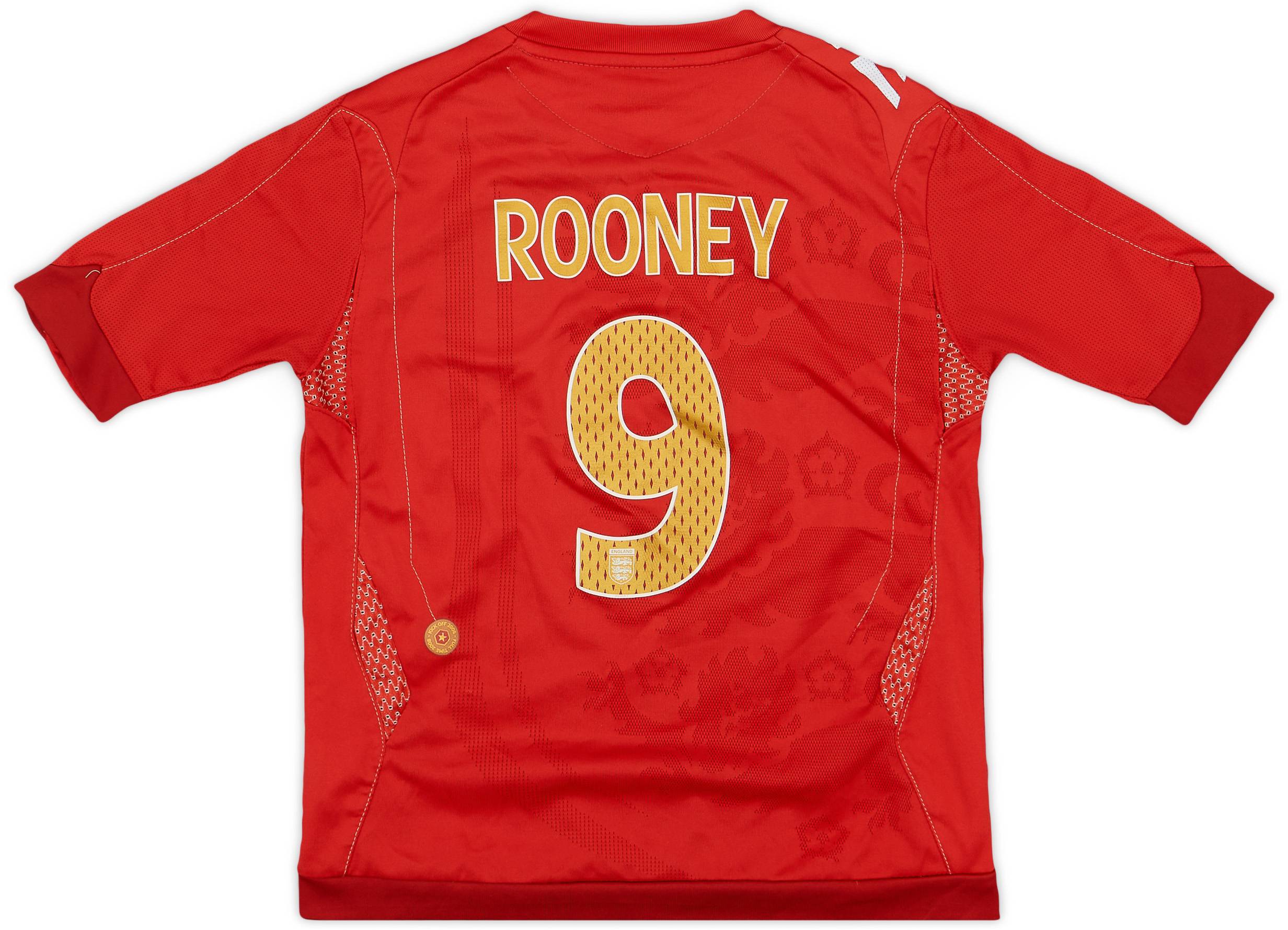 2006-08 England Away Shirt Rooney #9 - 6/10 - (S.Boys)