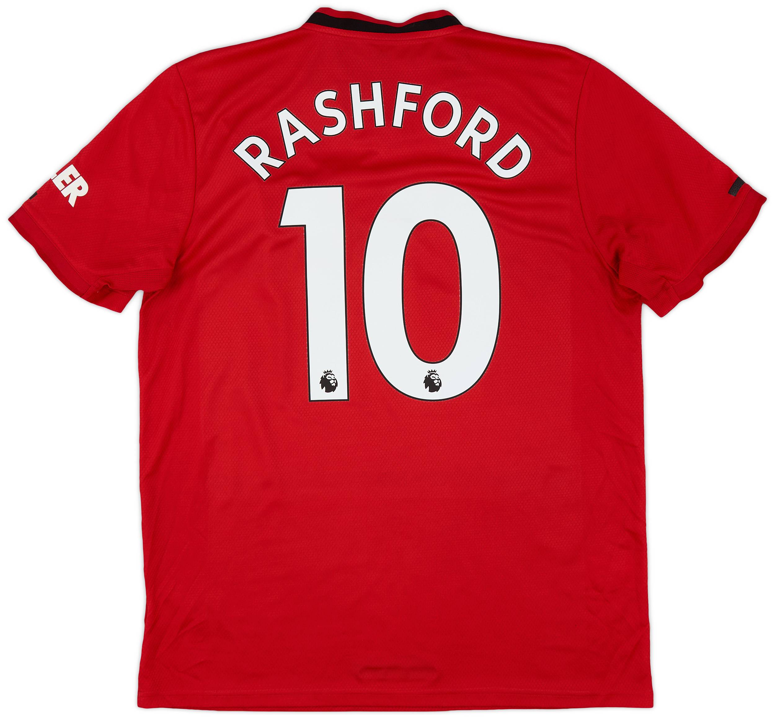 2019-20 Manchester United Home Shirt Rashford #10 - 9/10 - (L)