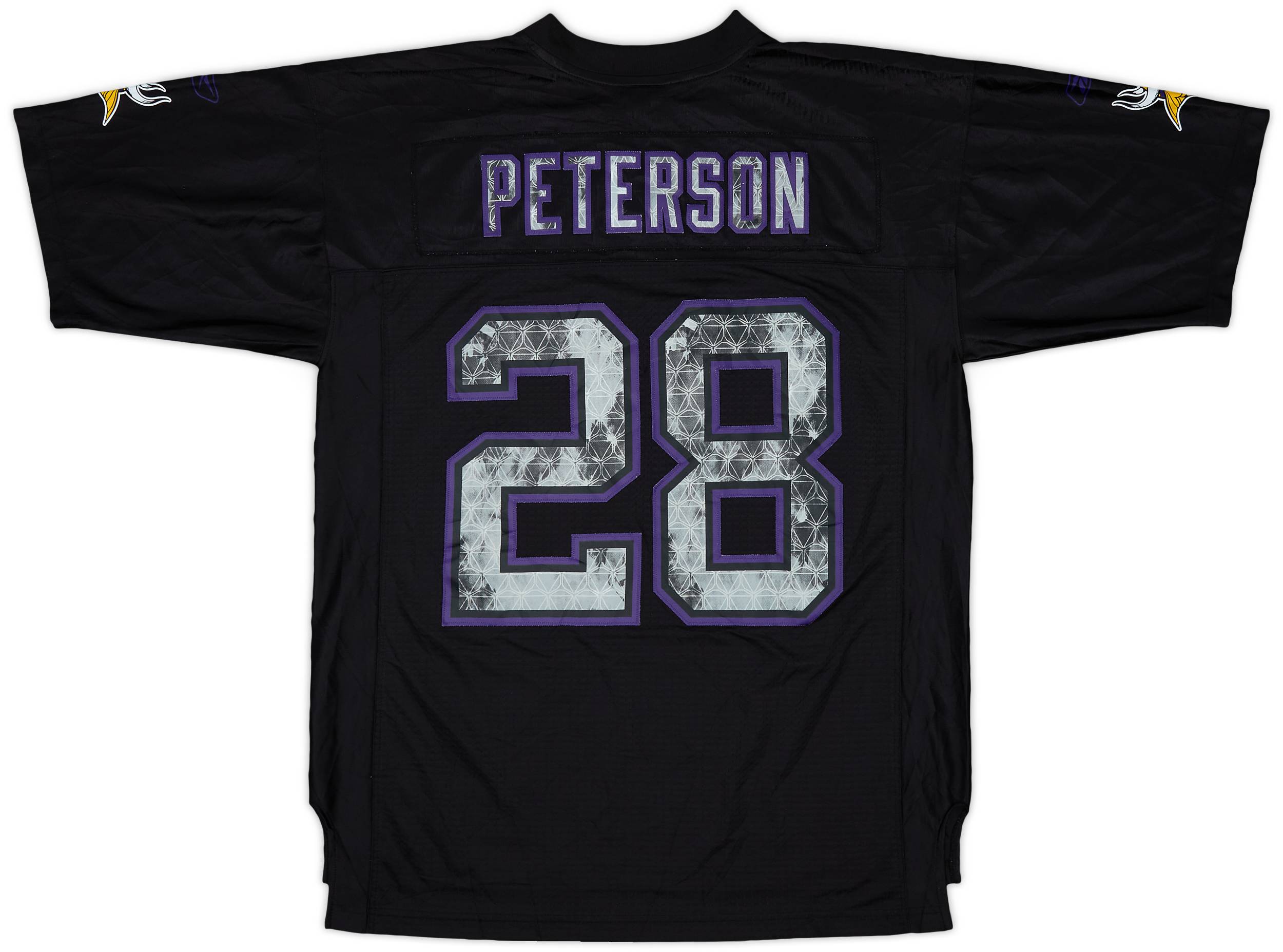Reebok ゲームシャツ NFL バイキングス PETERSON 28番 XL MINNESOTA VIKINGS #28 ADRIAN PETERSON REEBOK NFL JERSEY MENS