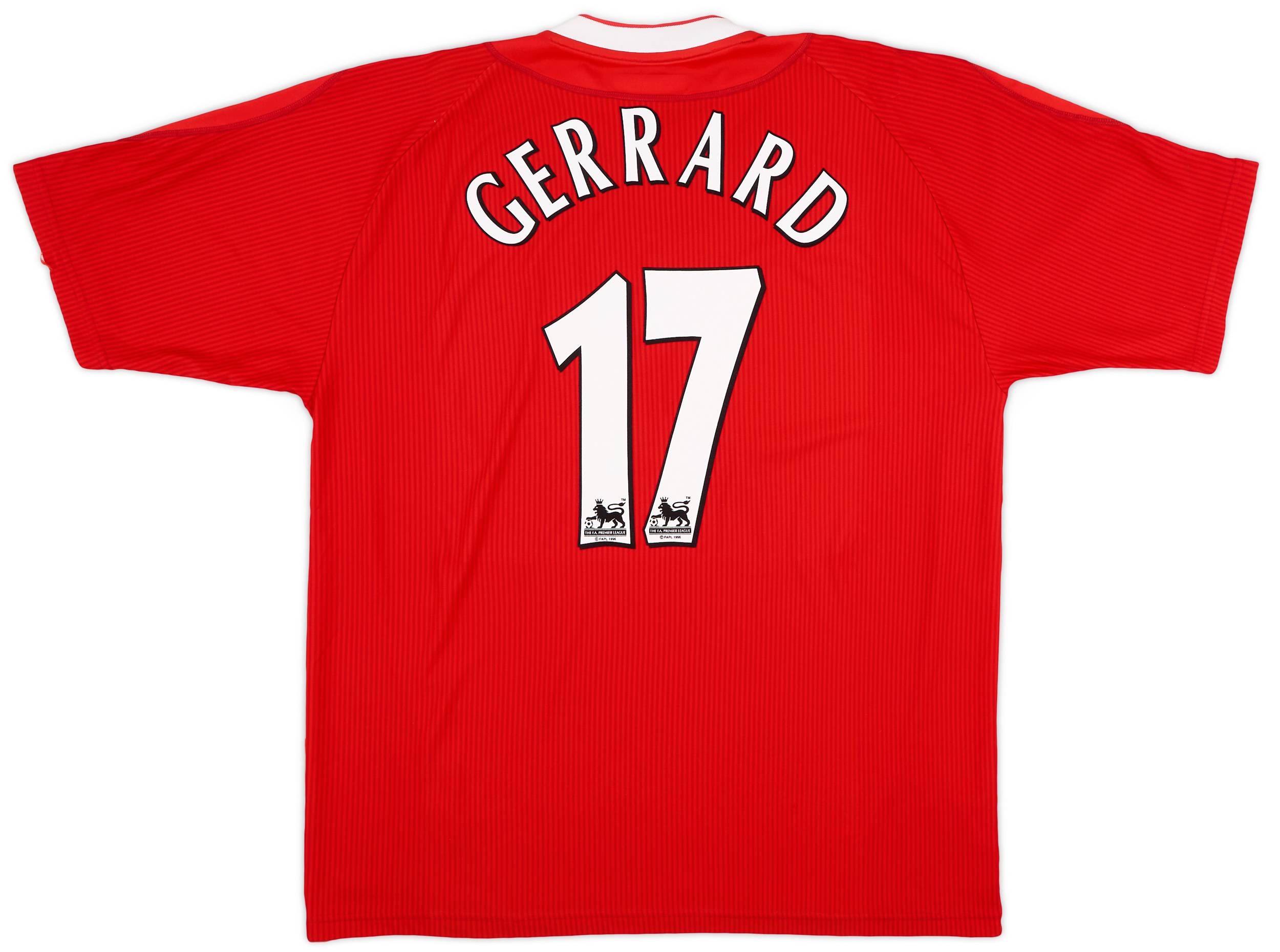 2002-04 Liverpool Home Shirt Gerrard #17 - 7/10 - (XL)