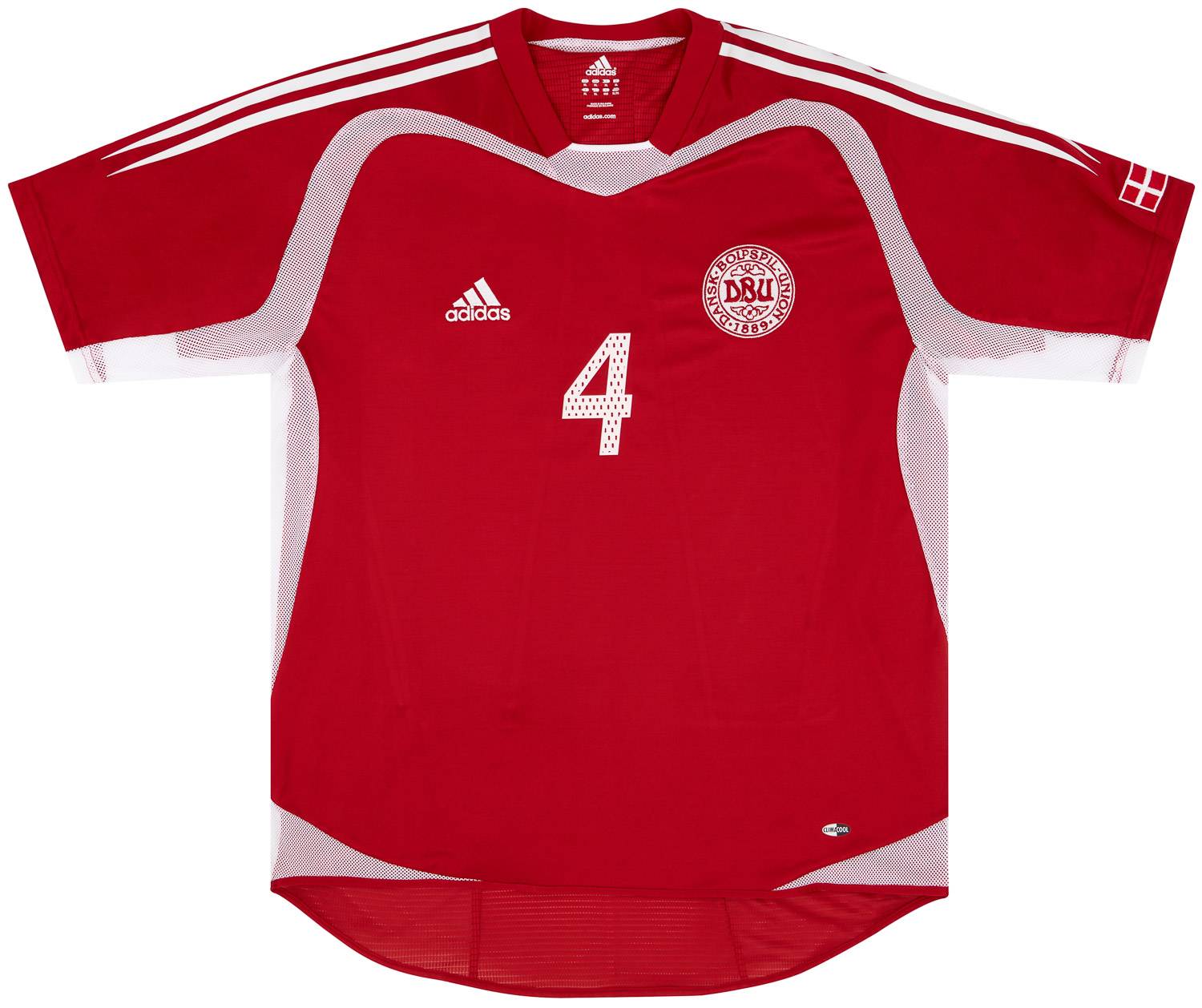 2004-05 Denmark Match Issue Home Shirt #4