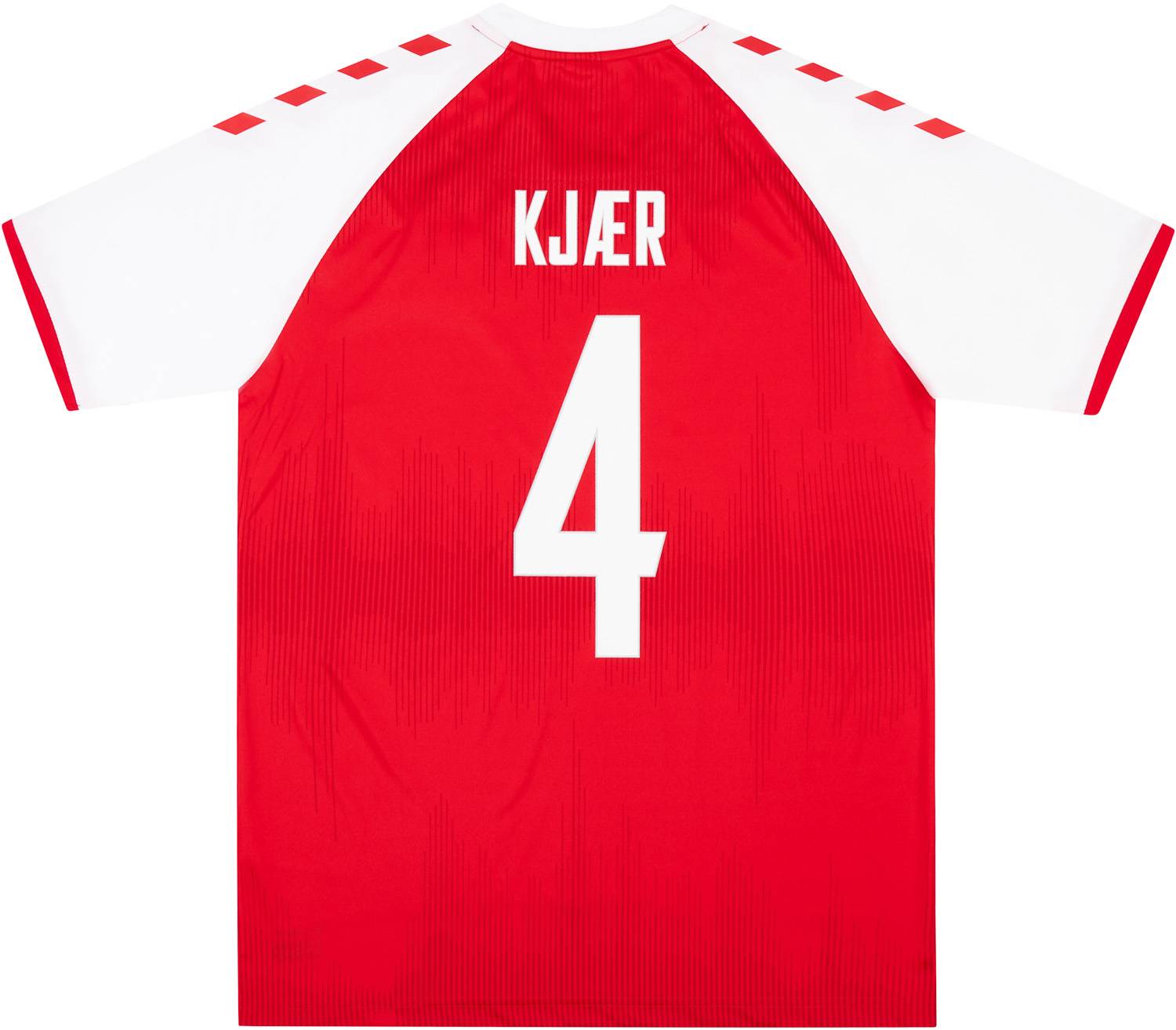 2020-21 Denmark Home Shirt Kjær #4