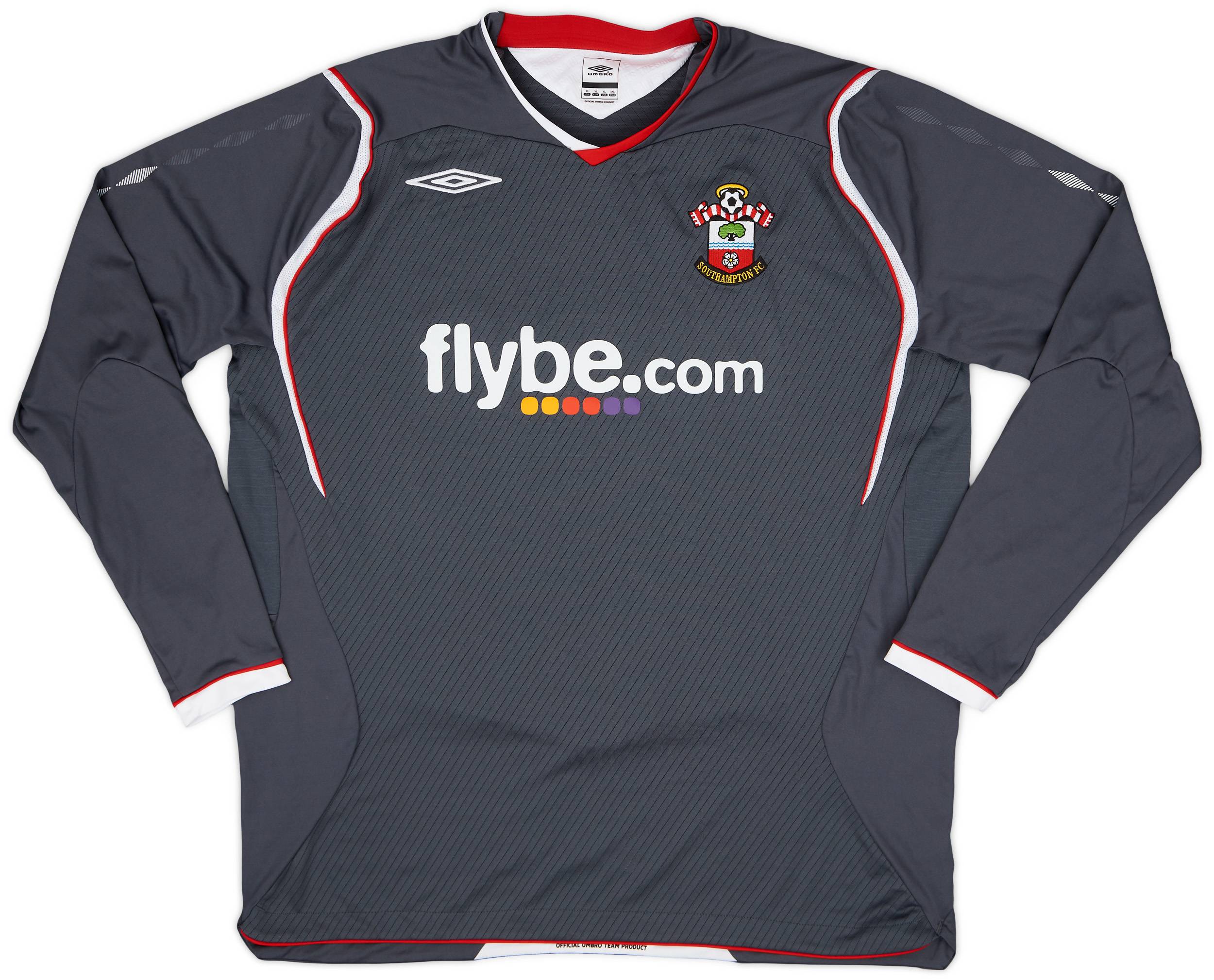 2008-09 Southampton Away L/S Shirt #3 - 8/10 - (XL)