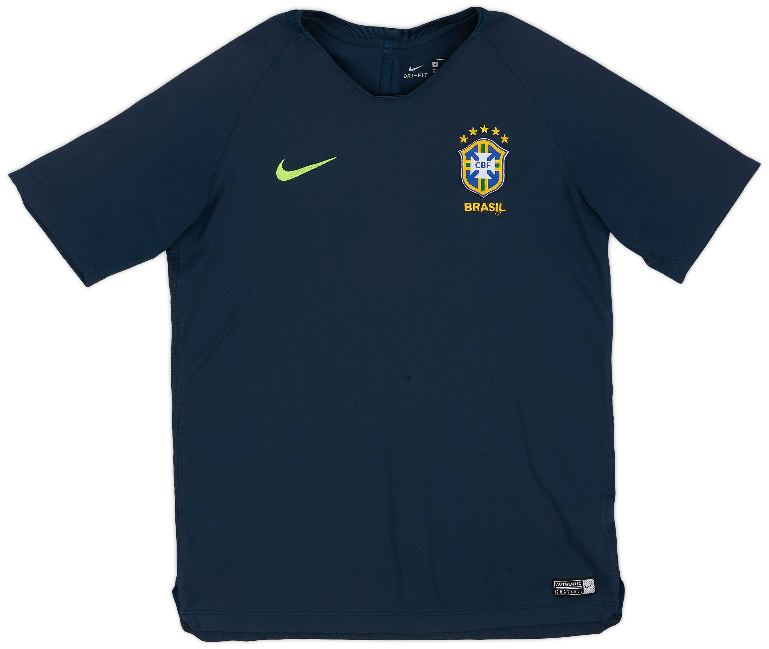 2018-19 Brazil Nike Training Shirt - 7/10 - (XL.Boys)