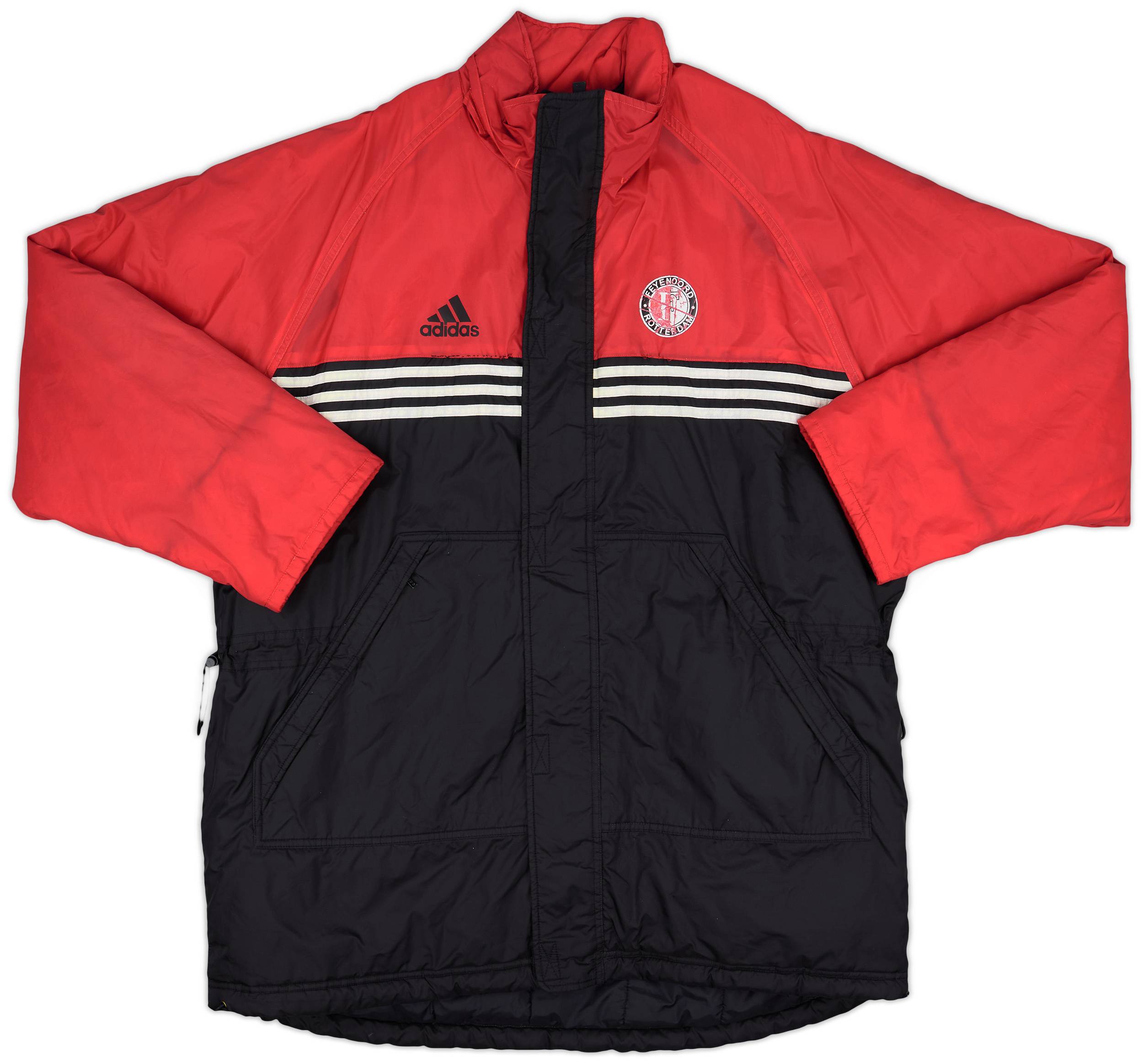 1998-99 Feyenoord adidas Padded Bench Coat - 5/10 - (XXL)