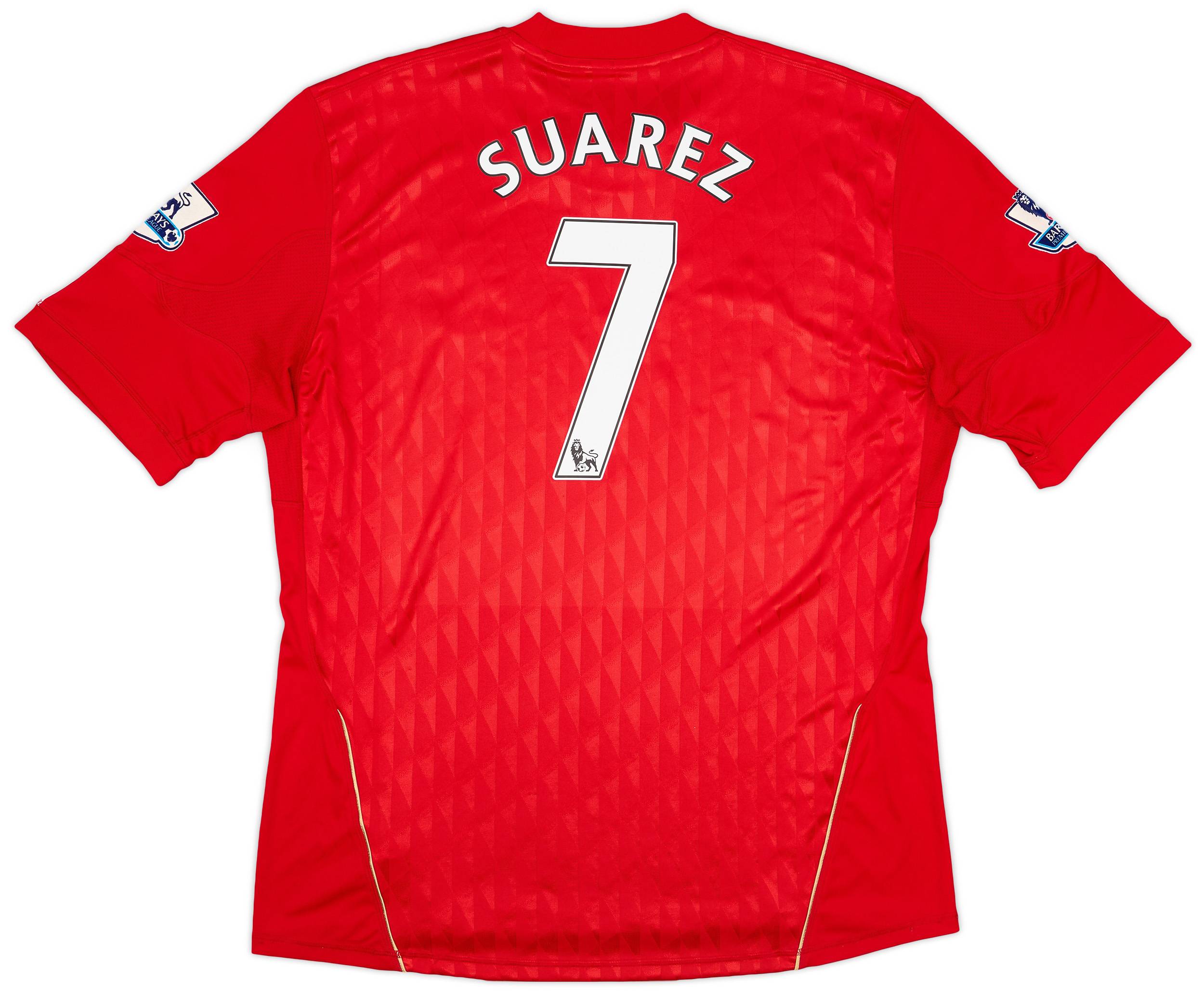 2010-12 Liverpool Home Shirt Suarez #7 - 6/10 - (XL)