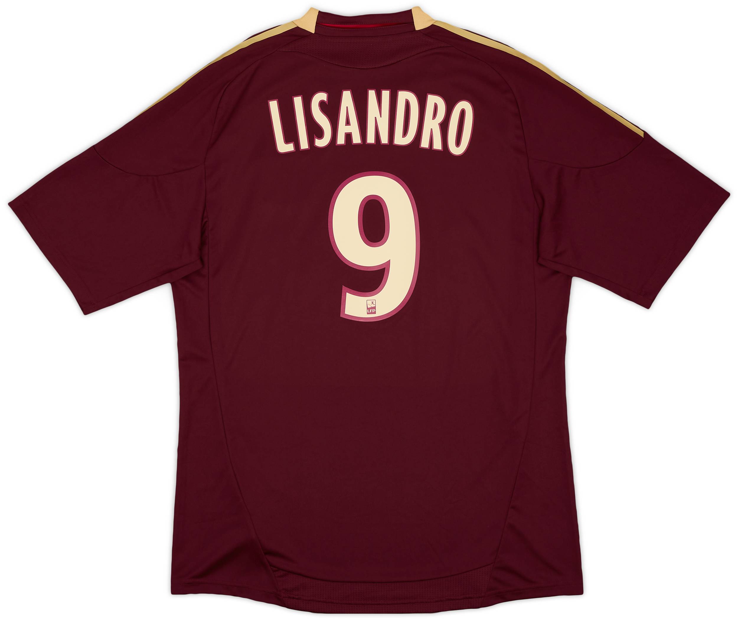 2010-11 Lyon Away Shirt Lisandro #9 (XL)