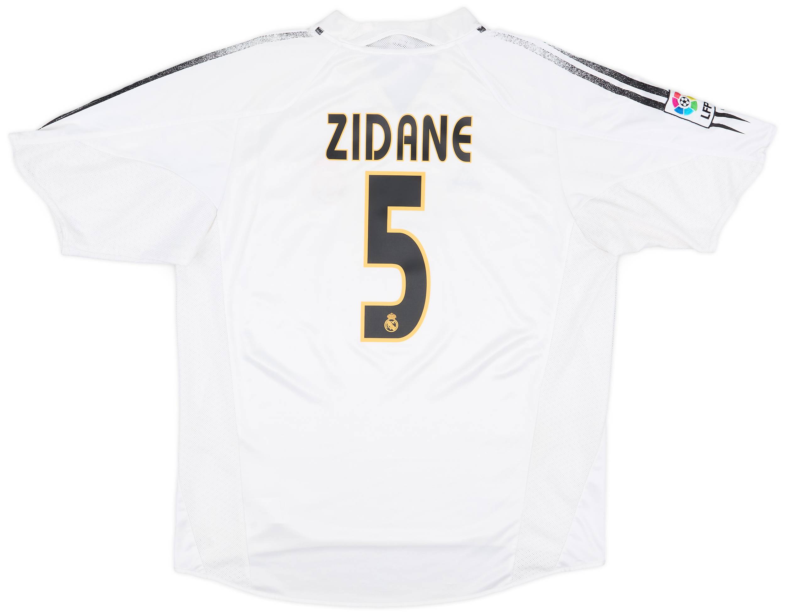 2004-05 Real Madrid Home Shirt Zidane #5 - 5/10 - (XL)