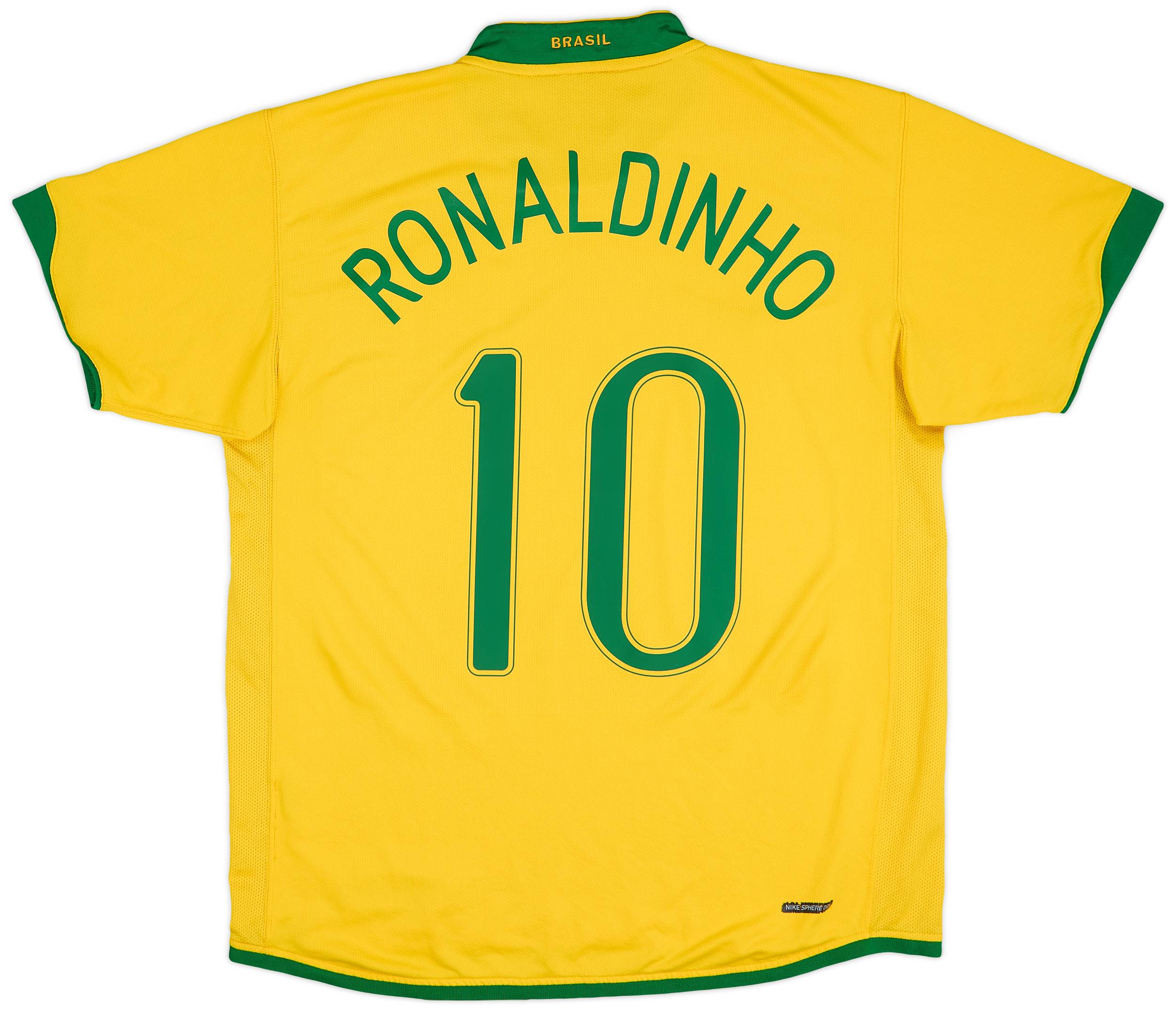 2006/07 【AUTHENTIC】Ronaldinho #10 , L 2006-07 FC Barcelona Home Shirt Ronaldinho #10 (XL