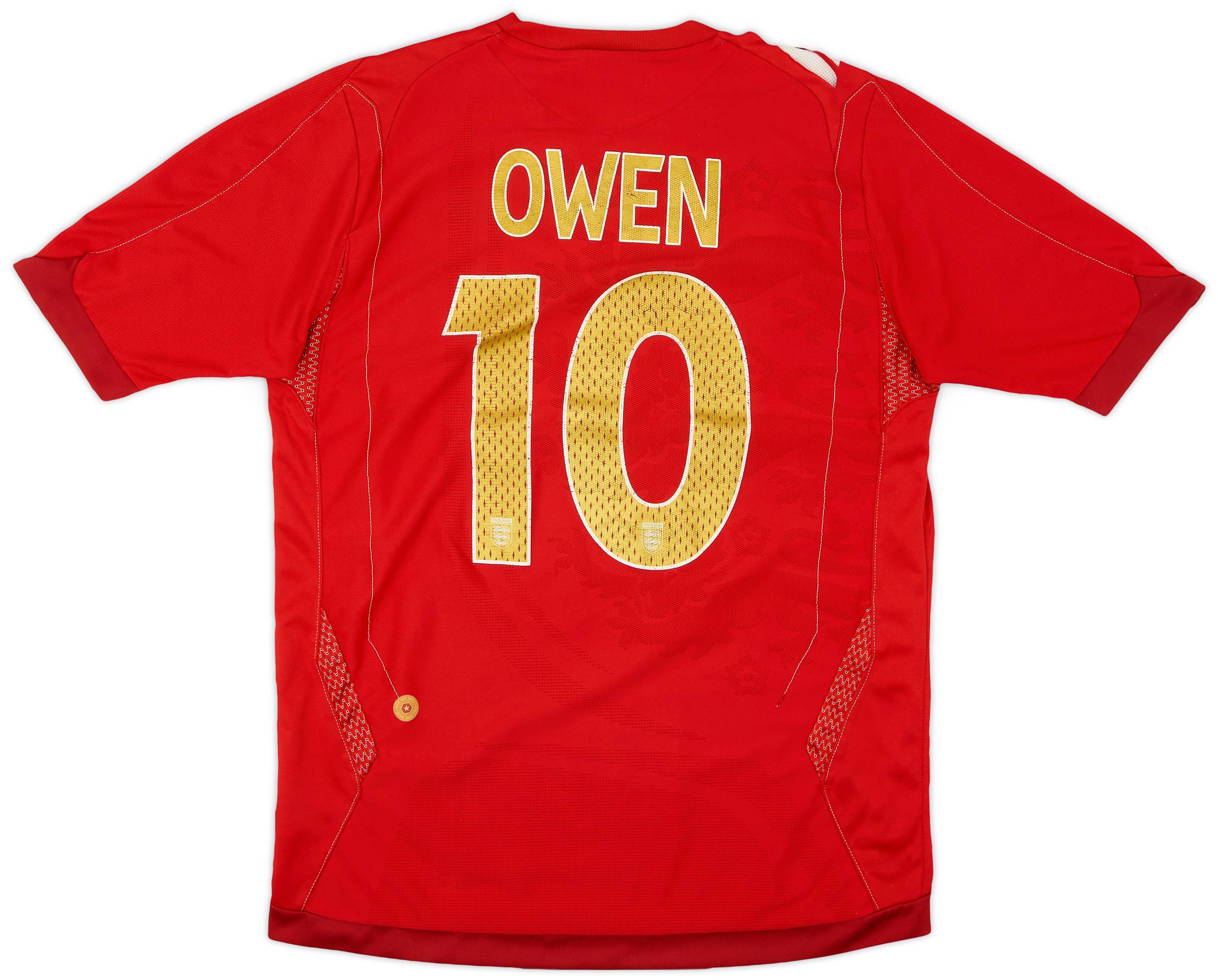 2006-08 England Away Shirt Owen #10 - 4/10 - (S)