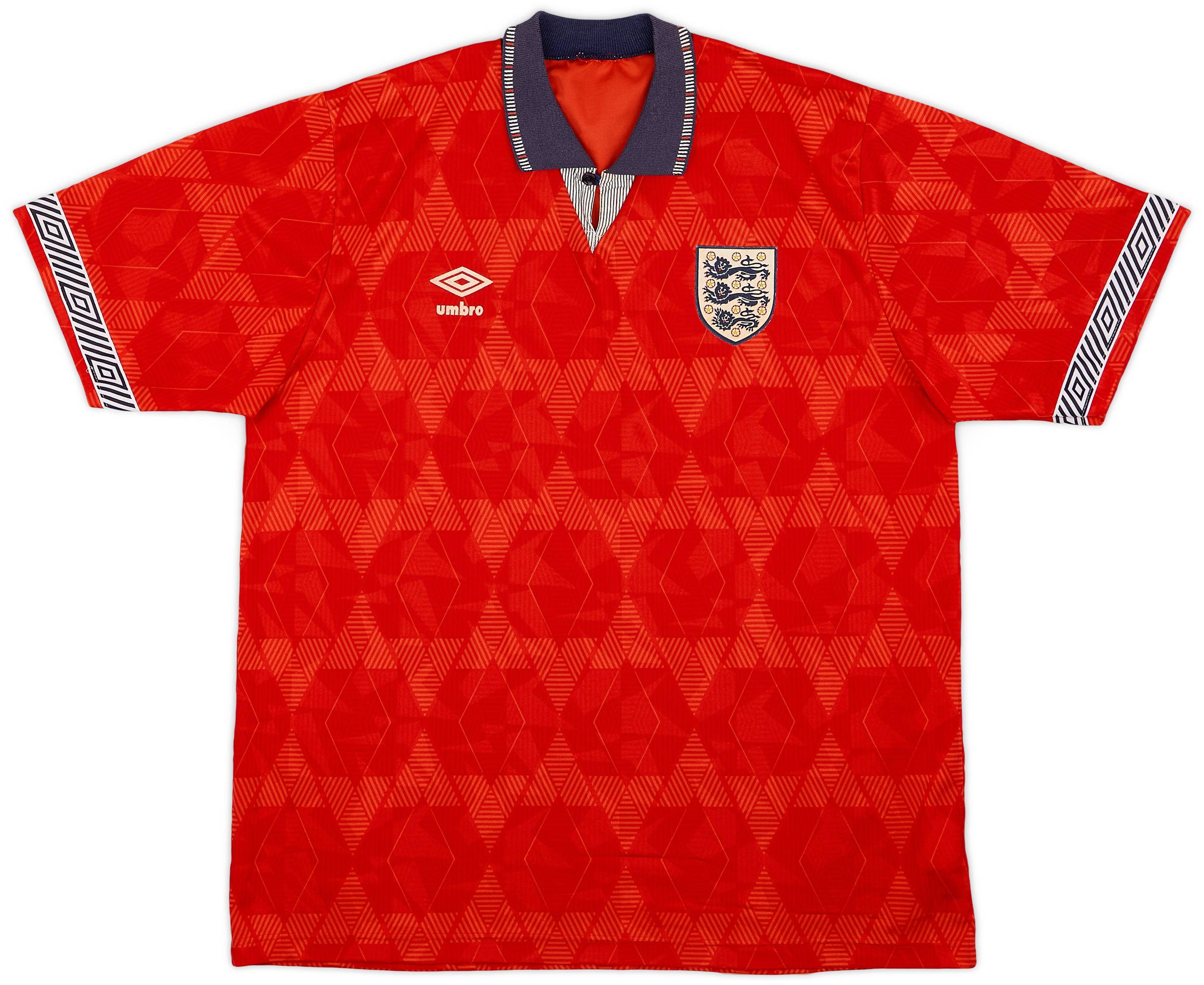 1990-93 England Away Shirt - 7/10 - (L)